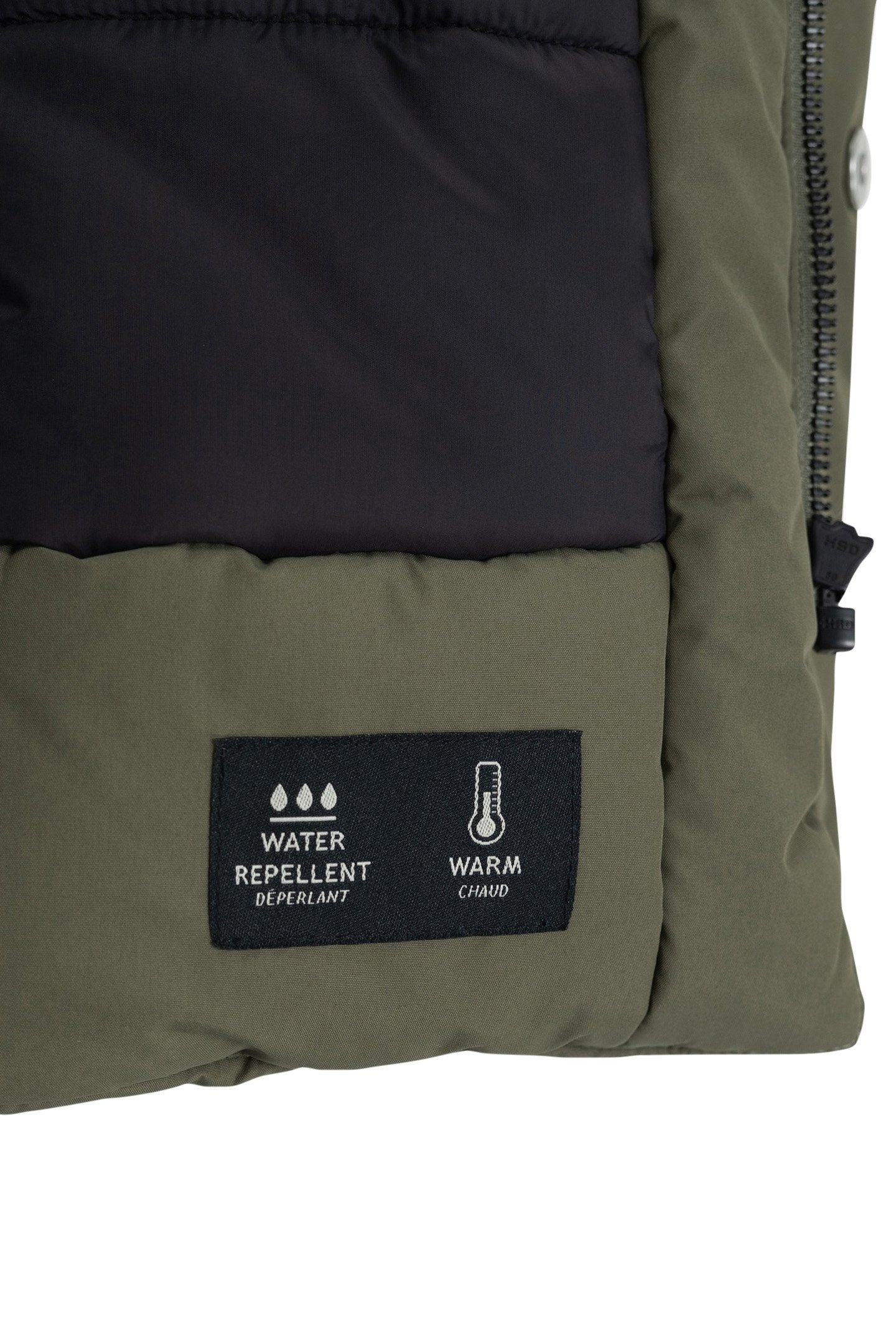 BOY'S LONG KHAKI QUILTED DOWN JACKET 7