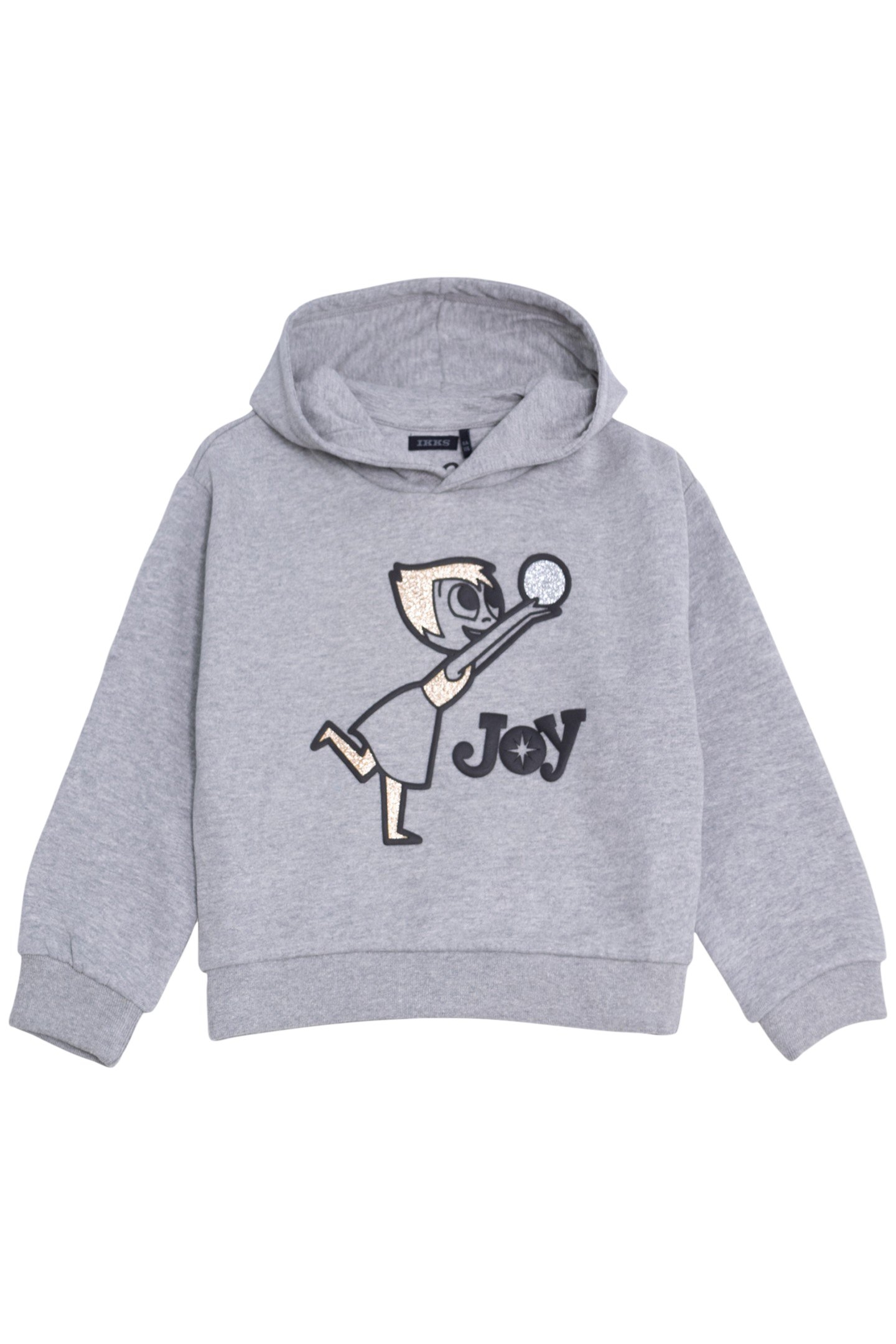SWEAT GREY ORGANIC COTTON VISUEL JOIE VICE-VERSA GIRL 1