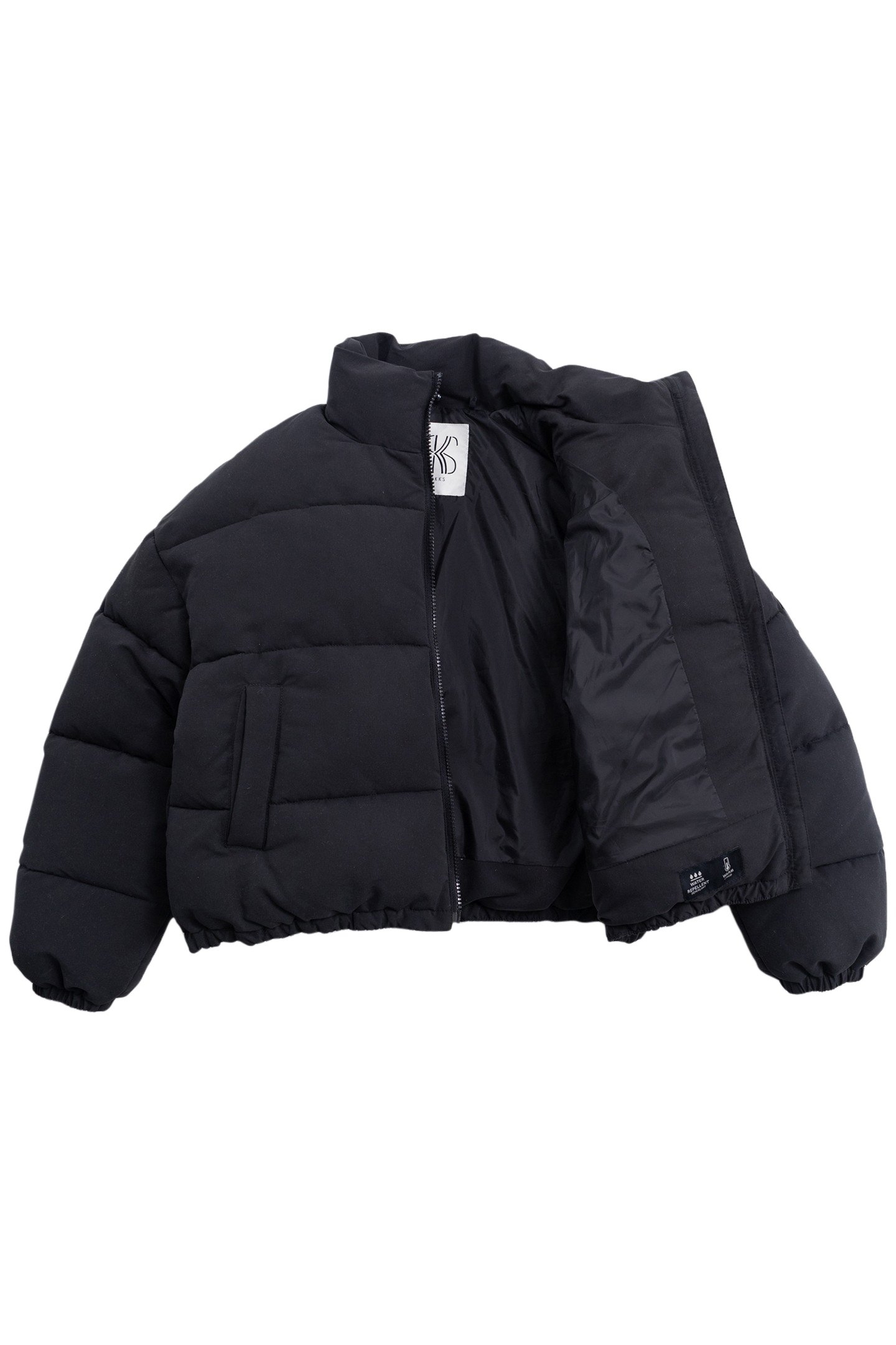 GIRL'S BLACK RECYCLED QUILTED DOWN JACKET 3