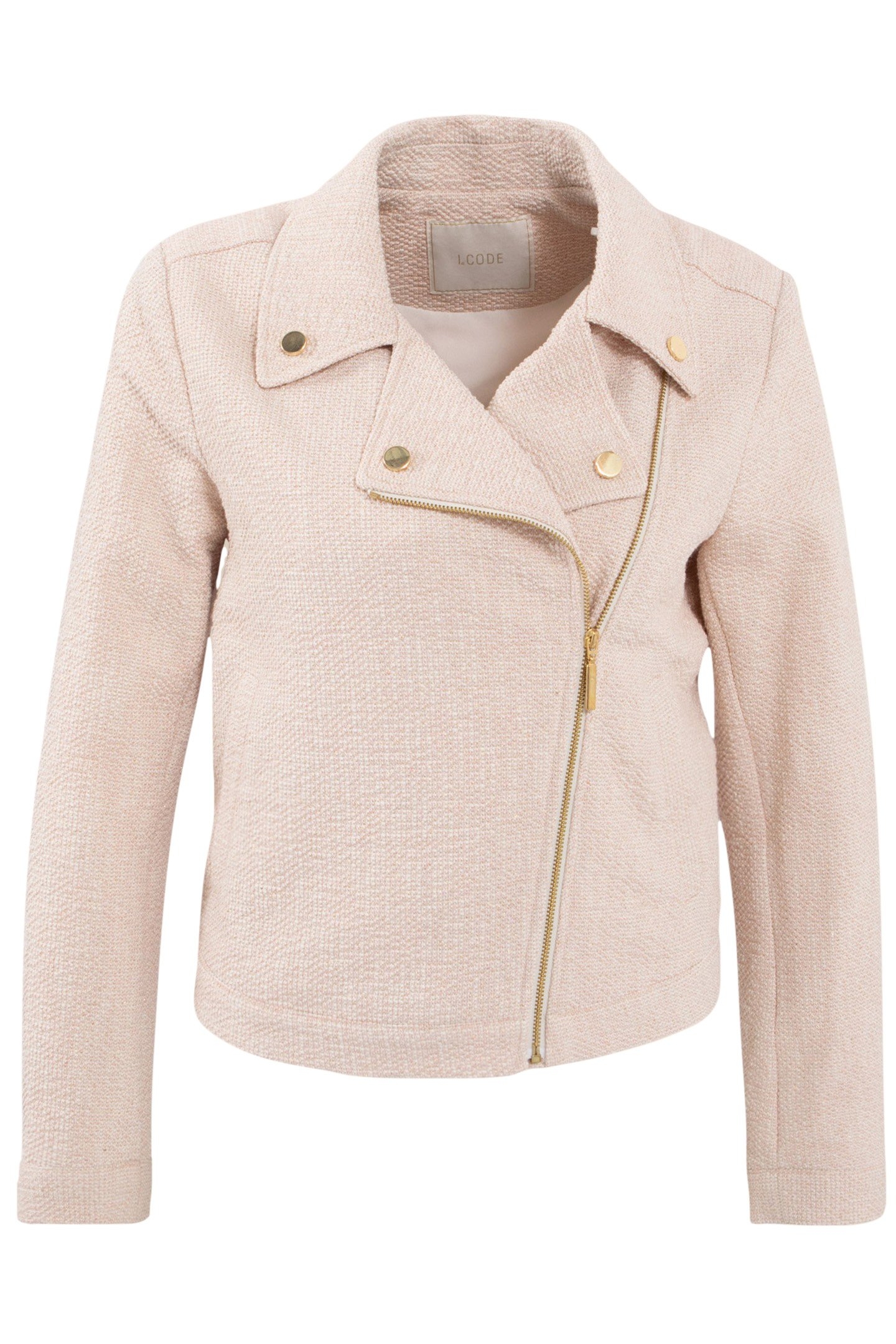 FRESH PINK BIKER-STYLE JACKET 1