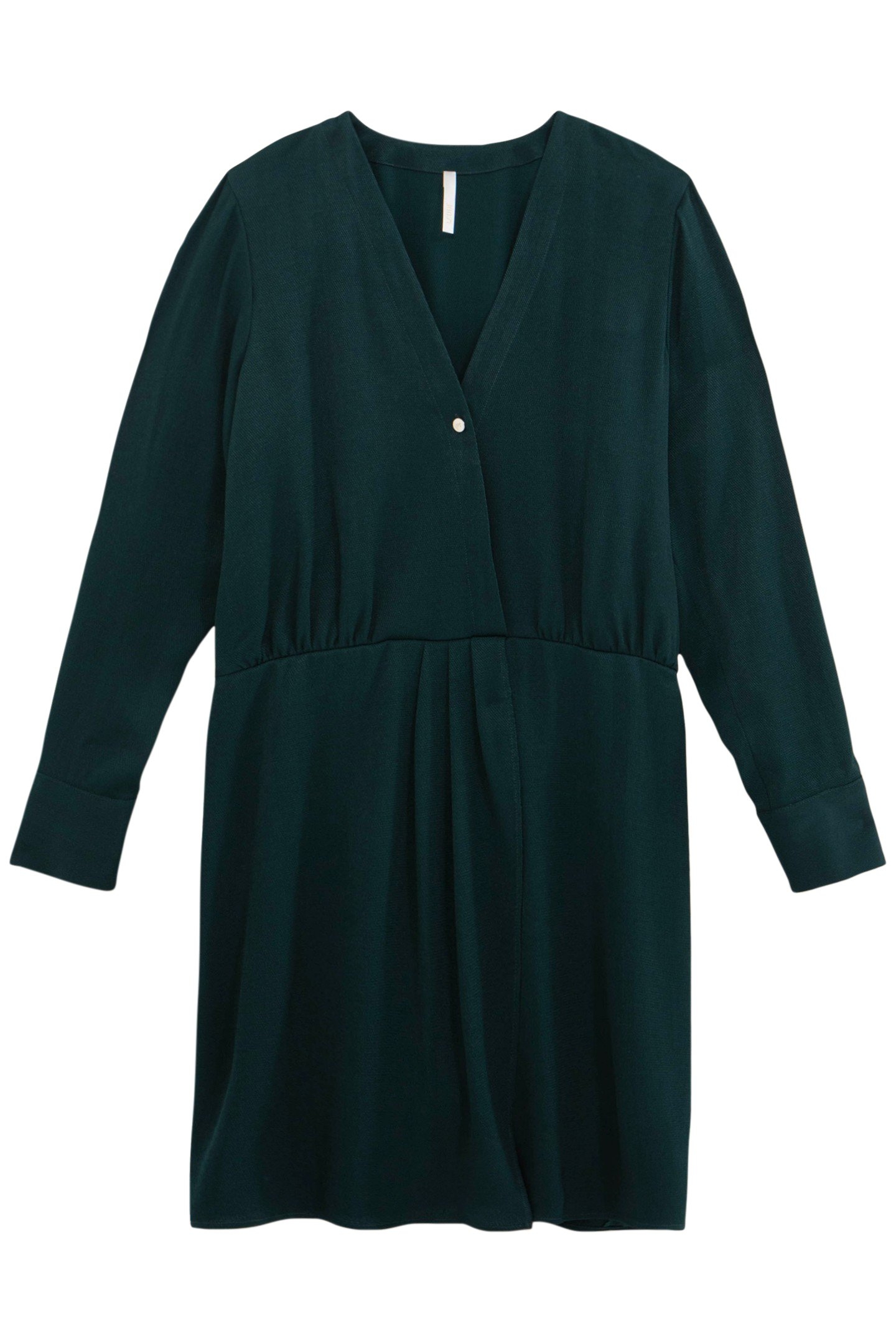 NIGHT GREEN FLOWING WRAP DRESS 4
