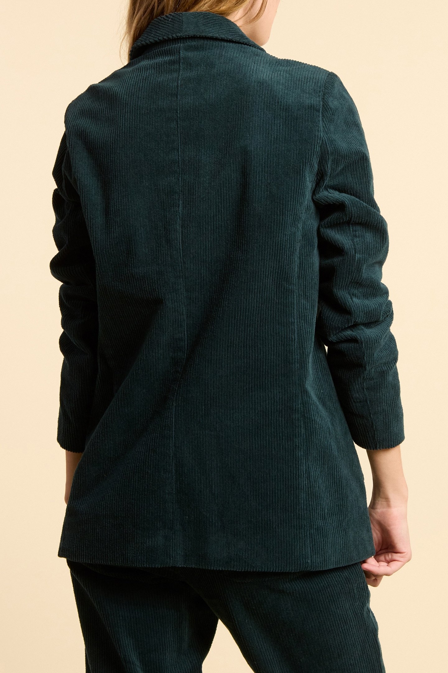 NIGHT GREEN CORDUROY SUIT JACKET 2