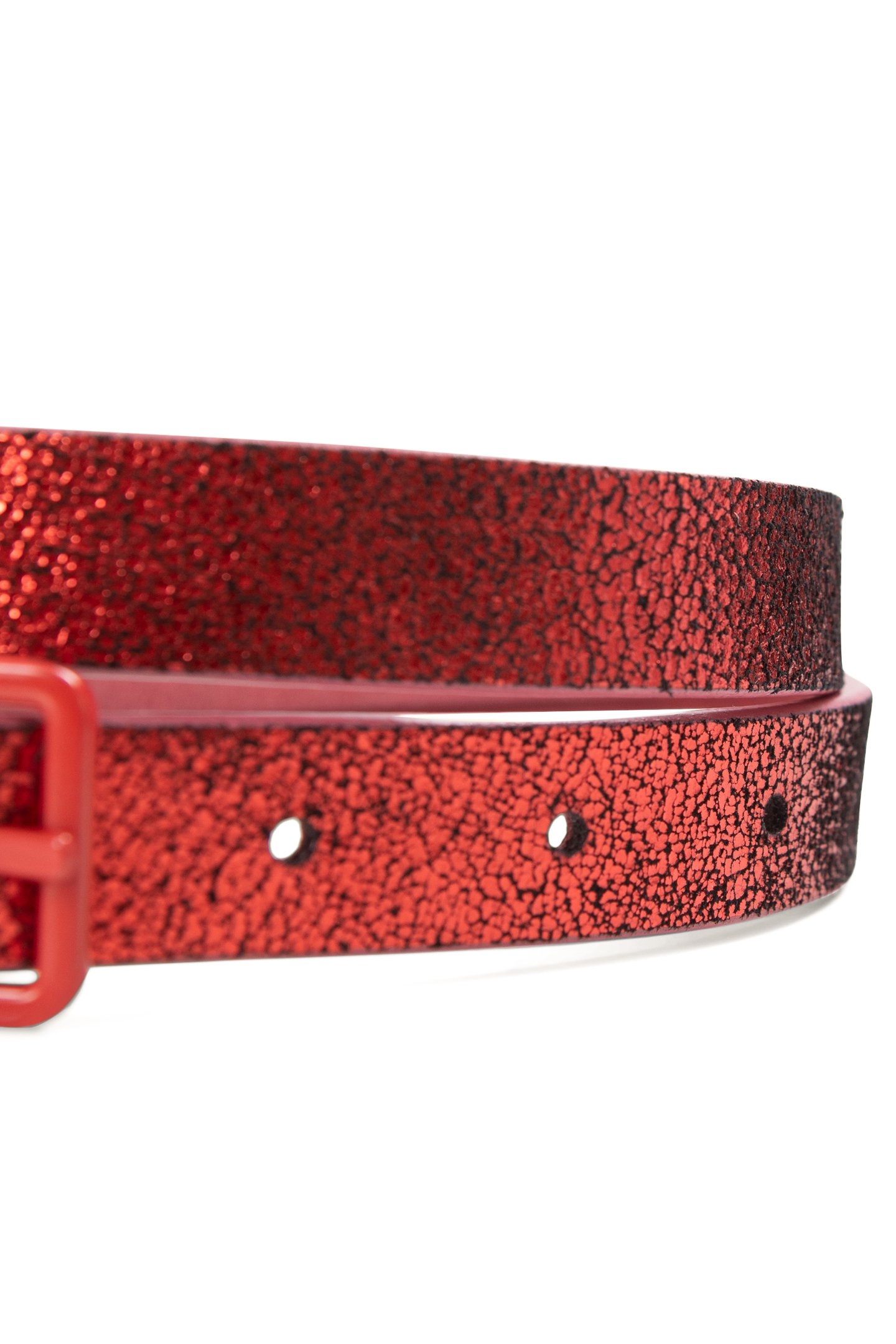 BUBBLE GUM/METALLIC RED REVERSIBLE BELT 5