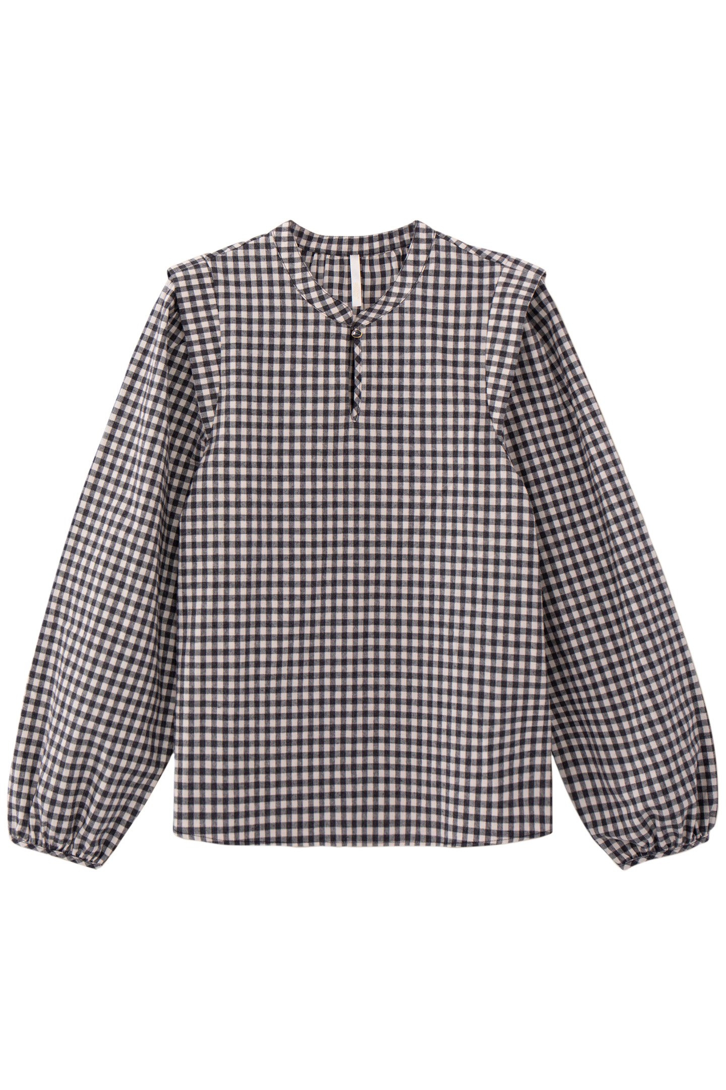 BLACK GINGHAM BLOUSE 3