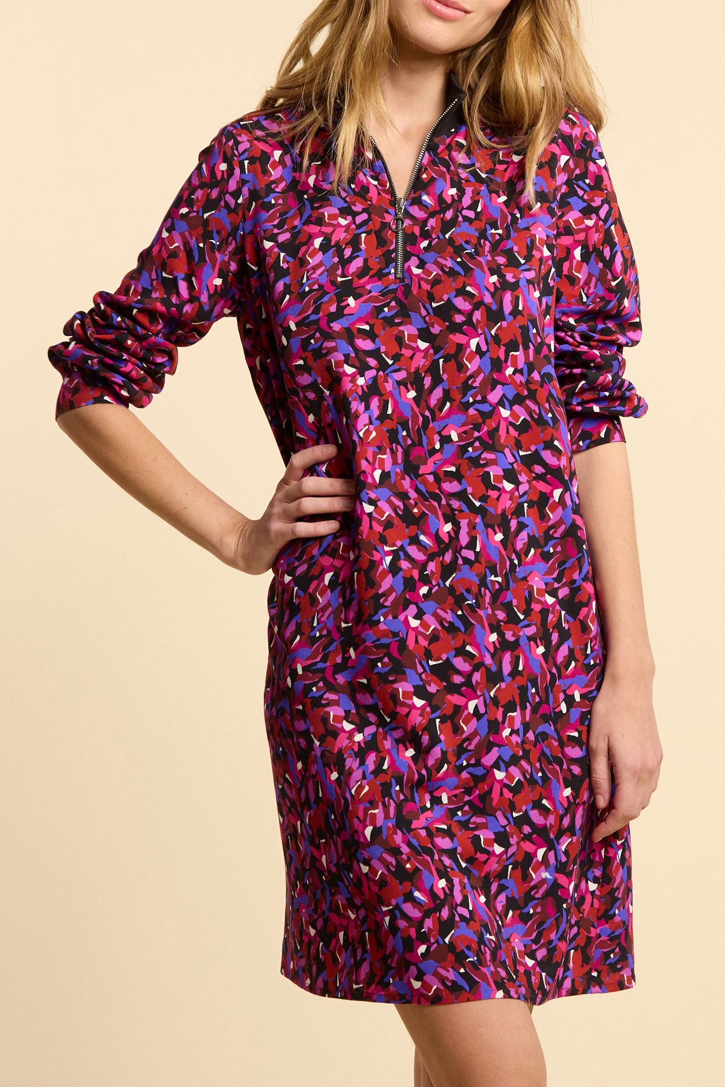 BLACK CAMOUFLAGE PRINT DRESS 1