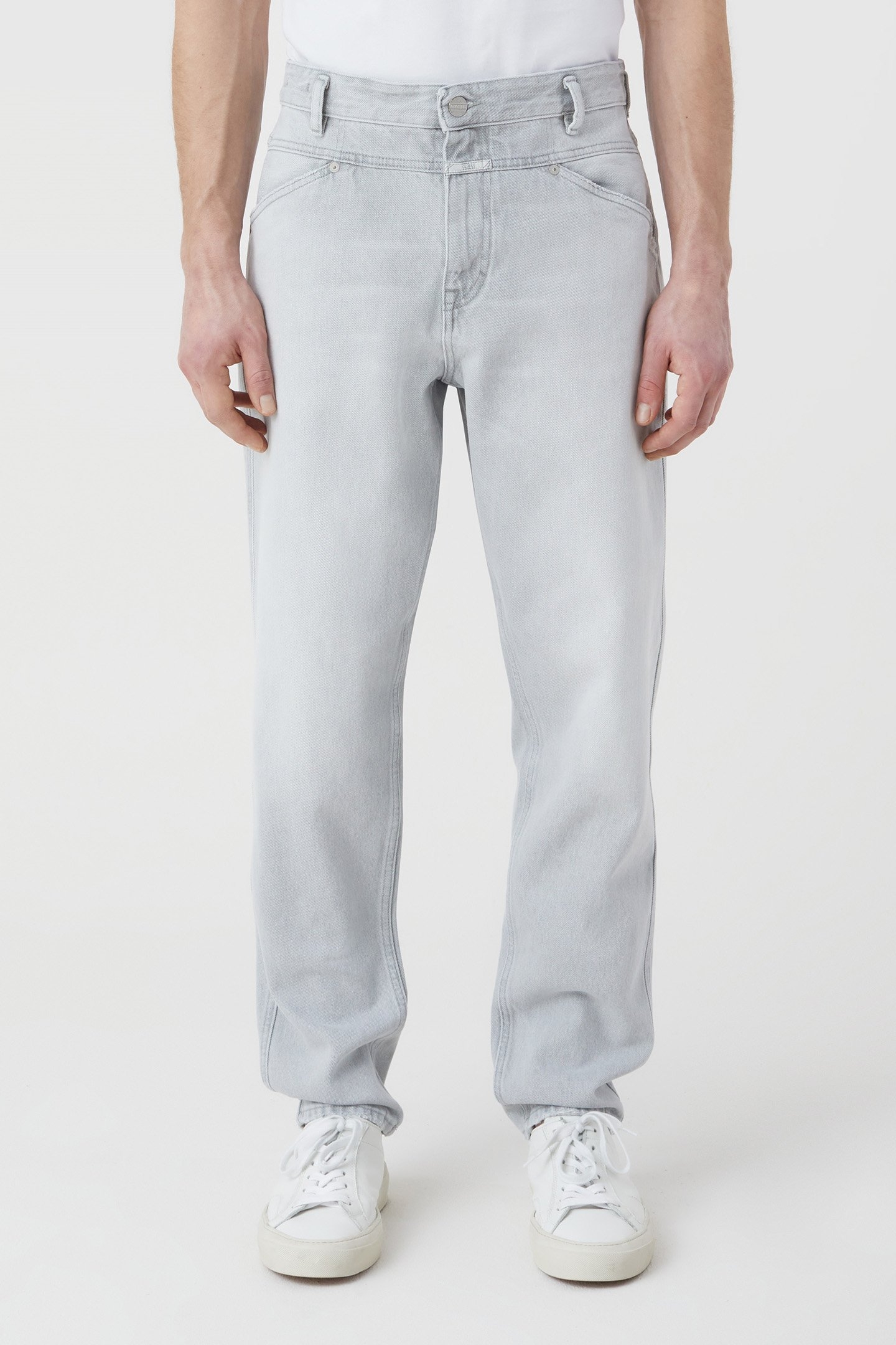 X-LENT TAPERED JEANS LIGHT GREY 1