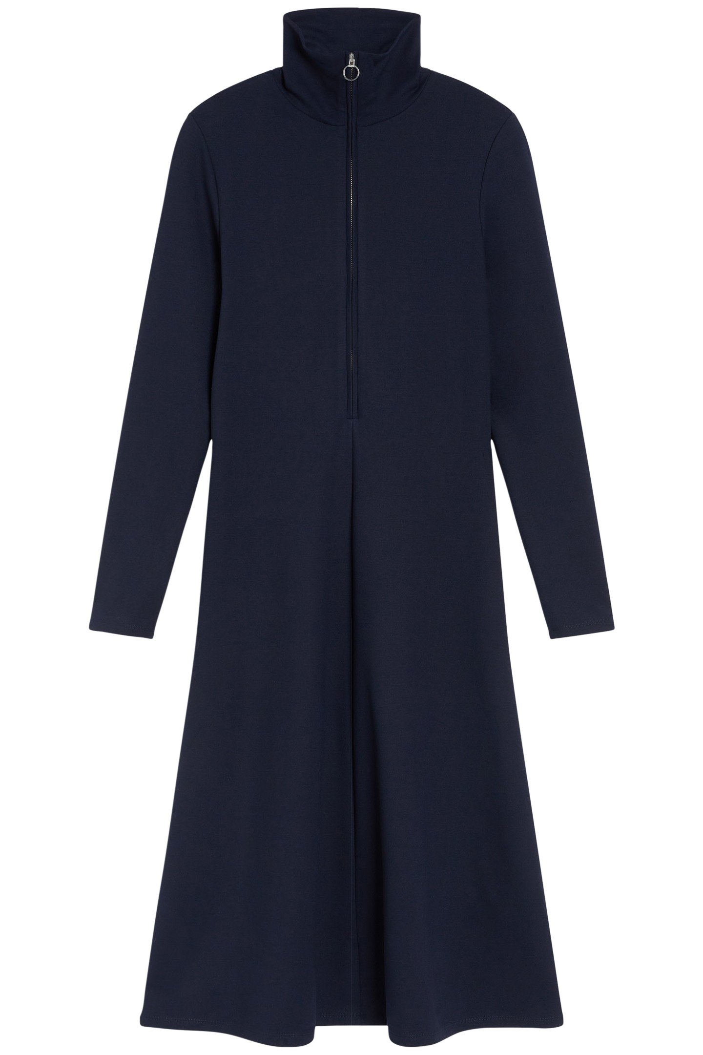 HALF ZIPP JERSEY DRESS DRESSES DARK NIGHT 3