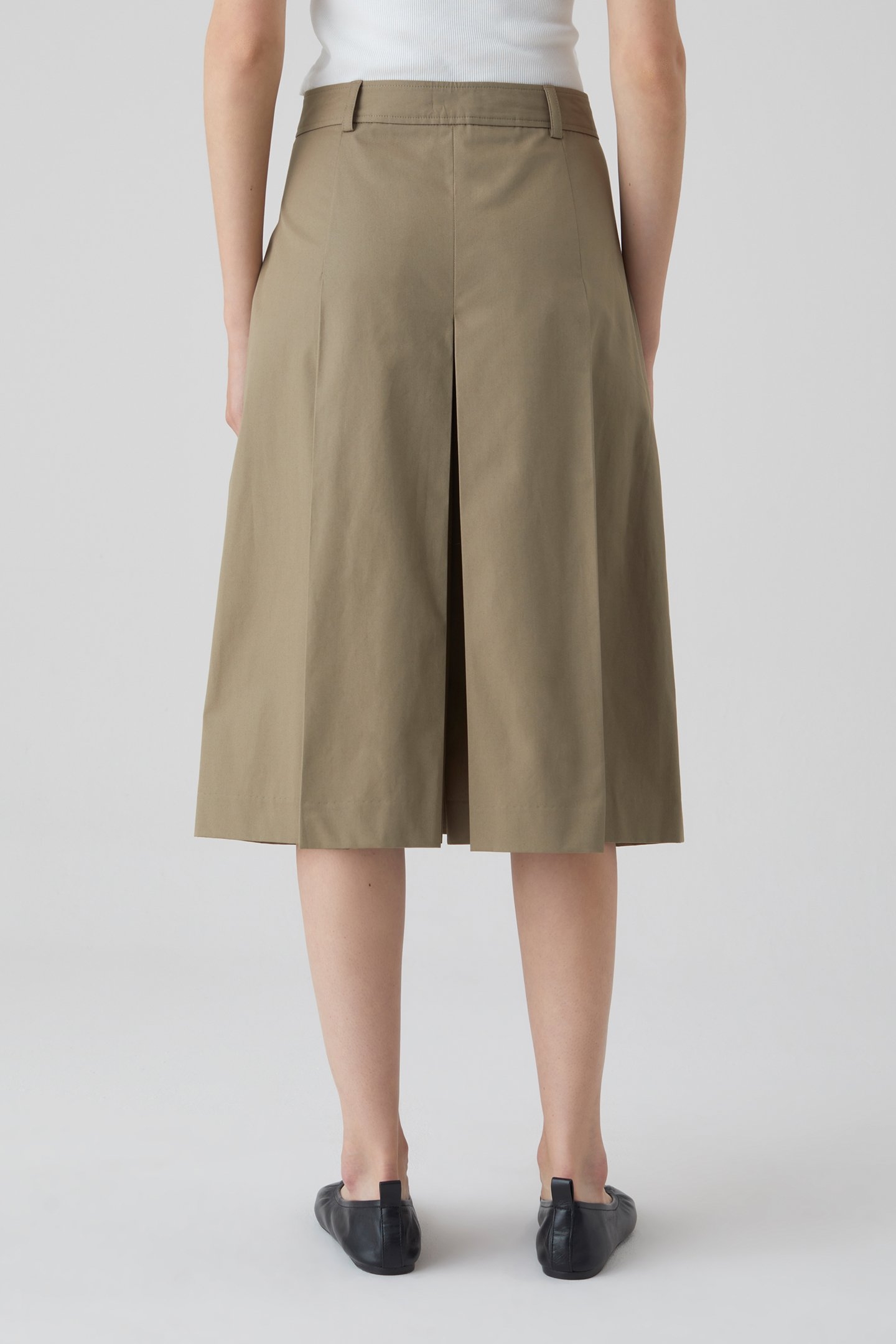 PLEATED CULOTTES SKIRTS GREY MARBLE 2