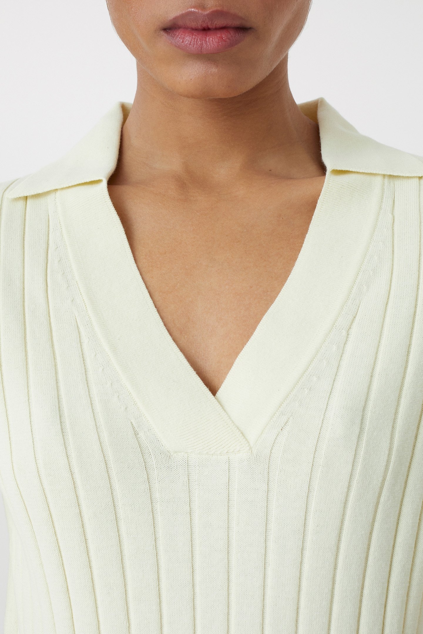 KNITTED POLO KNITS YELLOW ORCHID 5