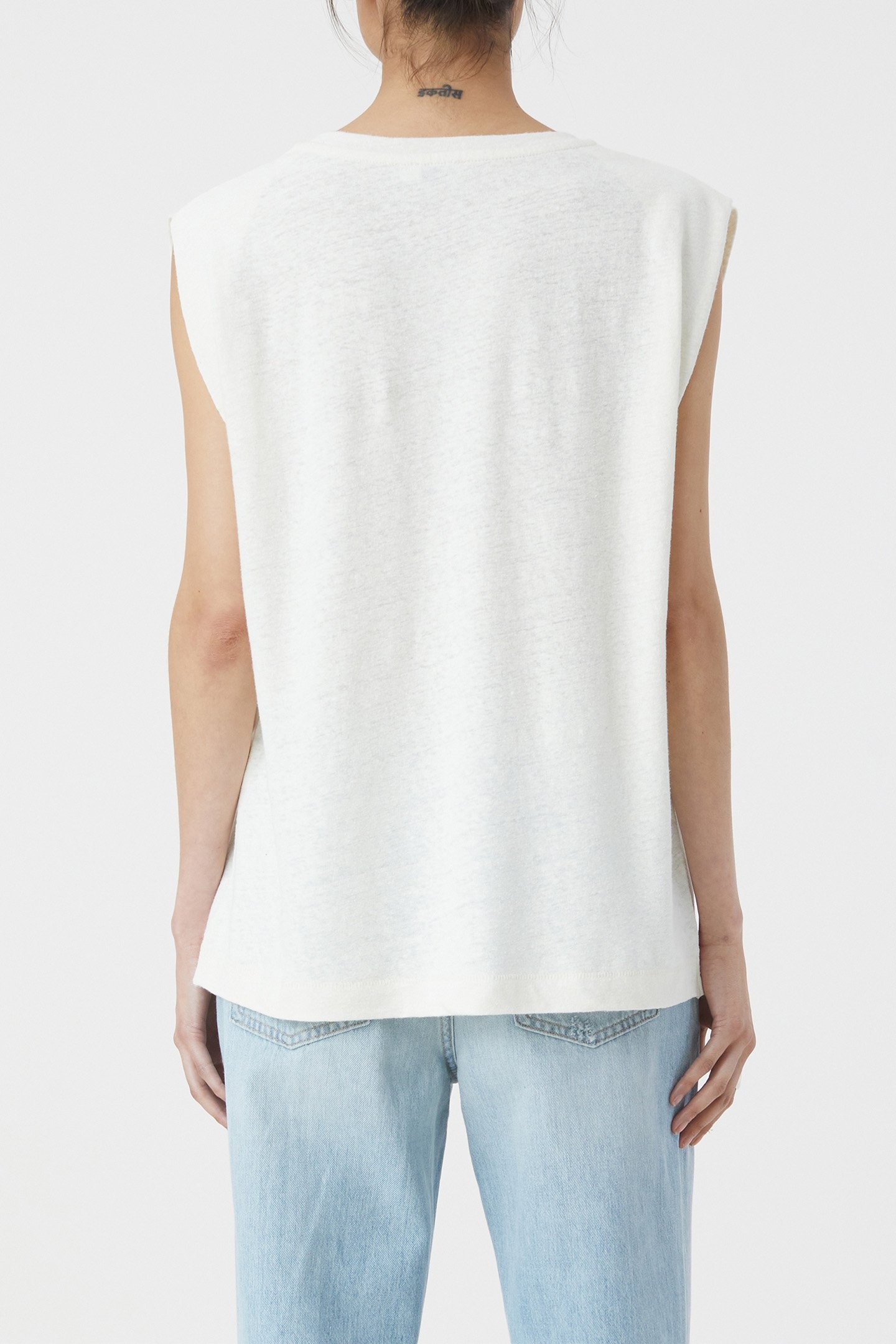 SLEEVELESS T-SHIRT T-SHIRTS IVORY 2