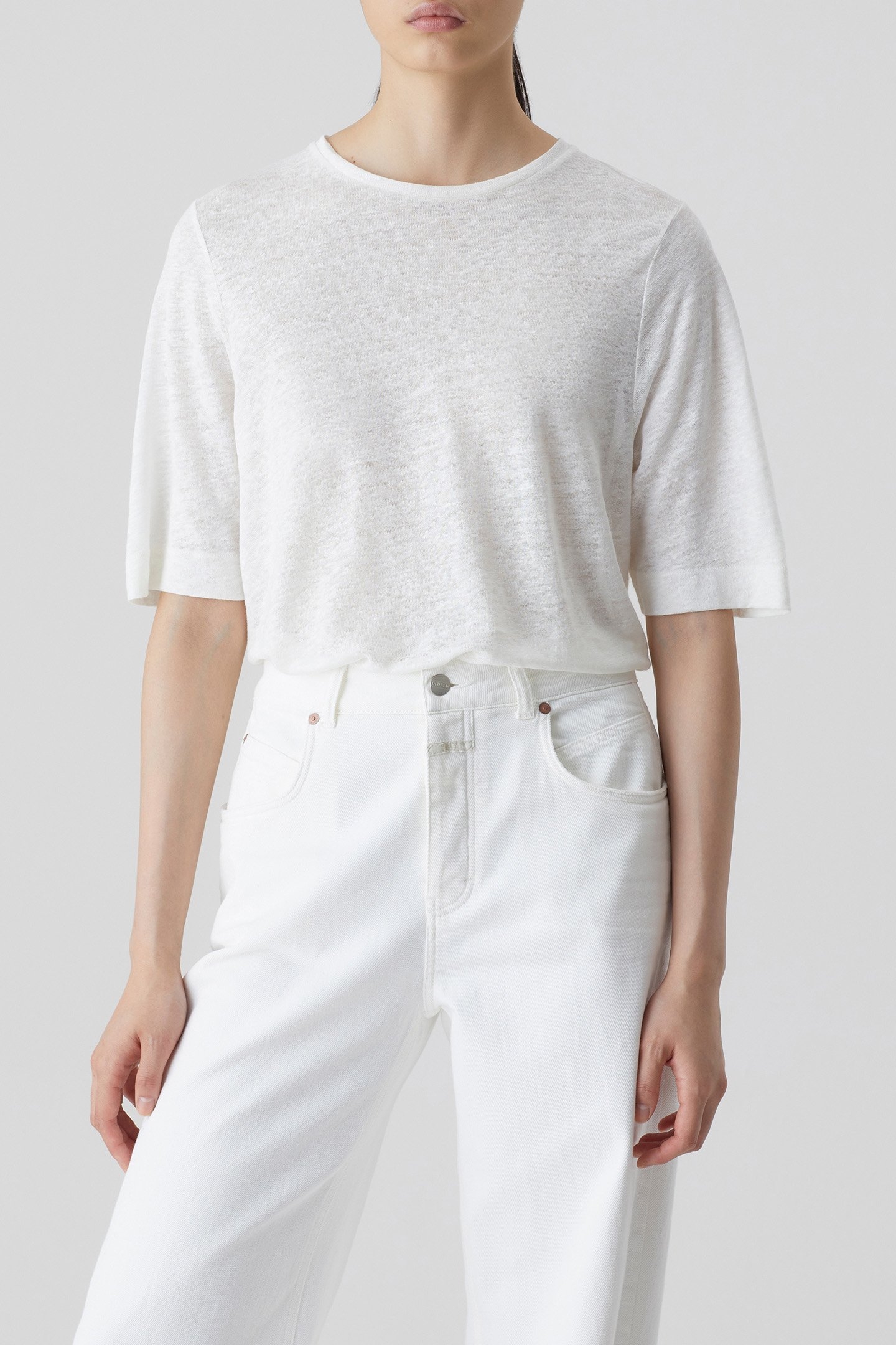 T-SHIRT WIDE SLEEVE T-SHIRTS WHITE 1