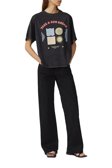 S.OLIVER-QS T-SHIRTS BLACK 2