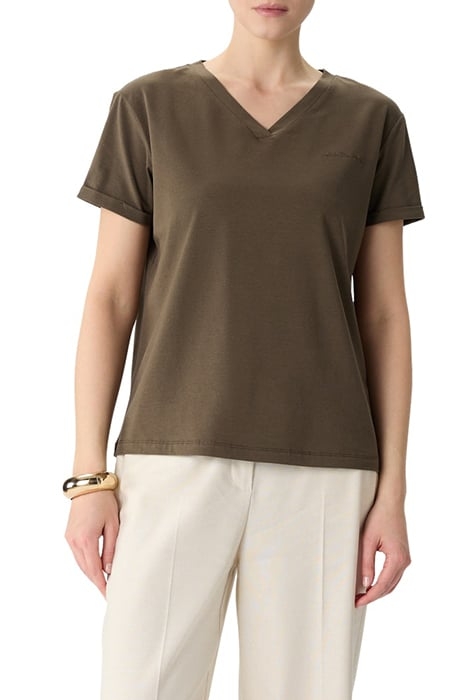 COMMA T-SHIRTS BROWN 1