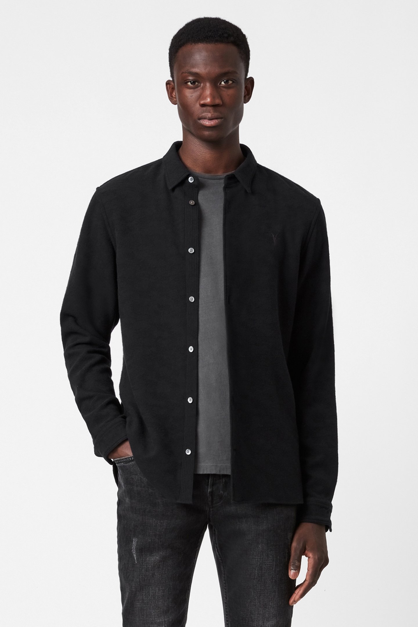 MARTIAL LS SHIRT JET BLACK 1
