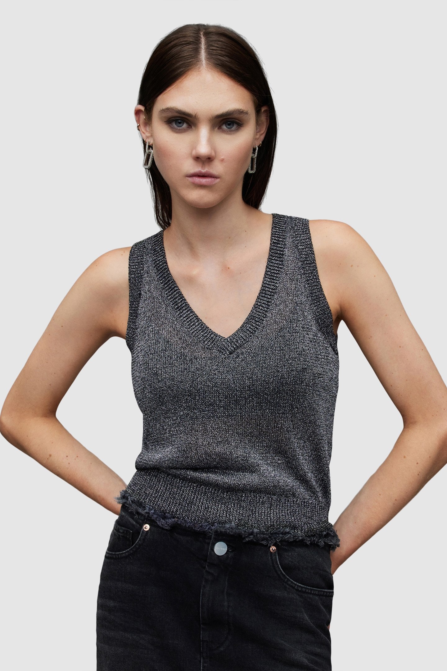 LYRA GLITTER TANK SILVER 1