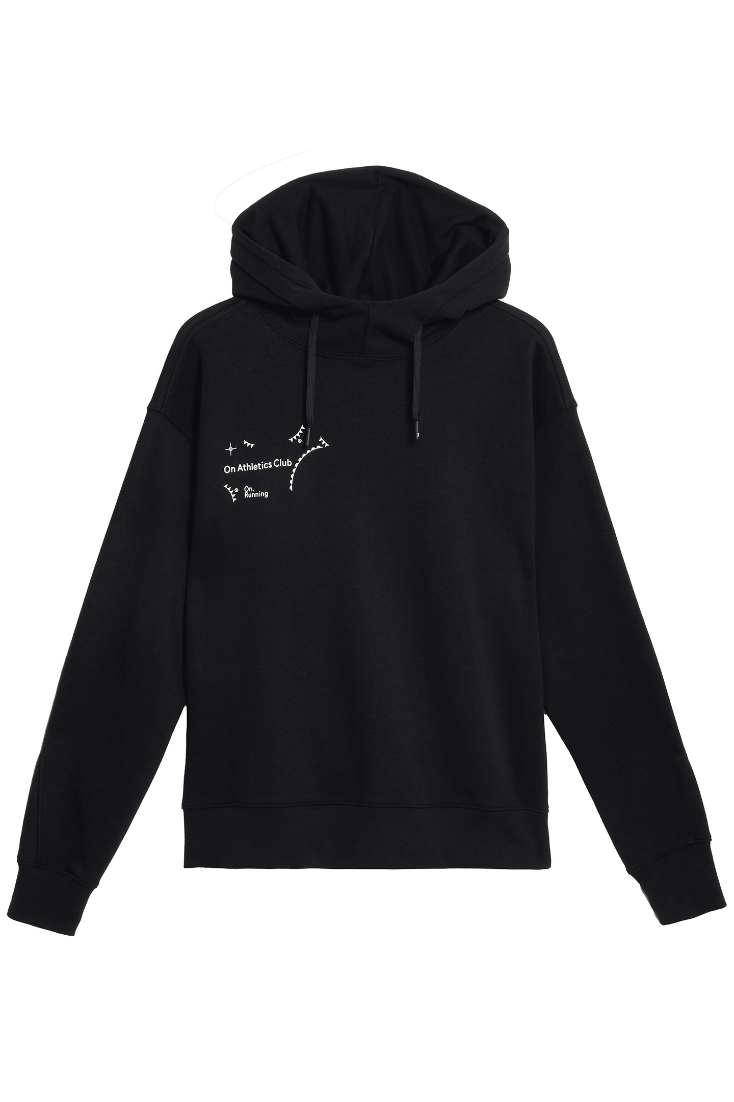 GRAPHIC CLUB HOODIE 1 BLACK WHITE 4