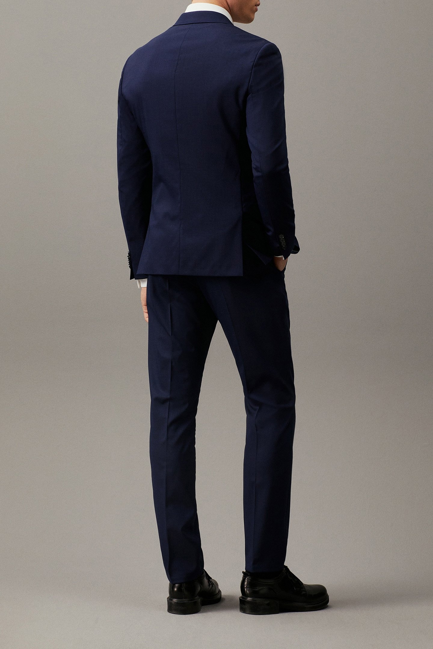 STRETCH WOOL SLIM SU INK BLUE 3