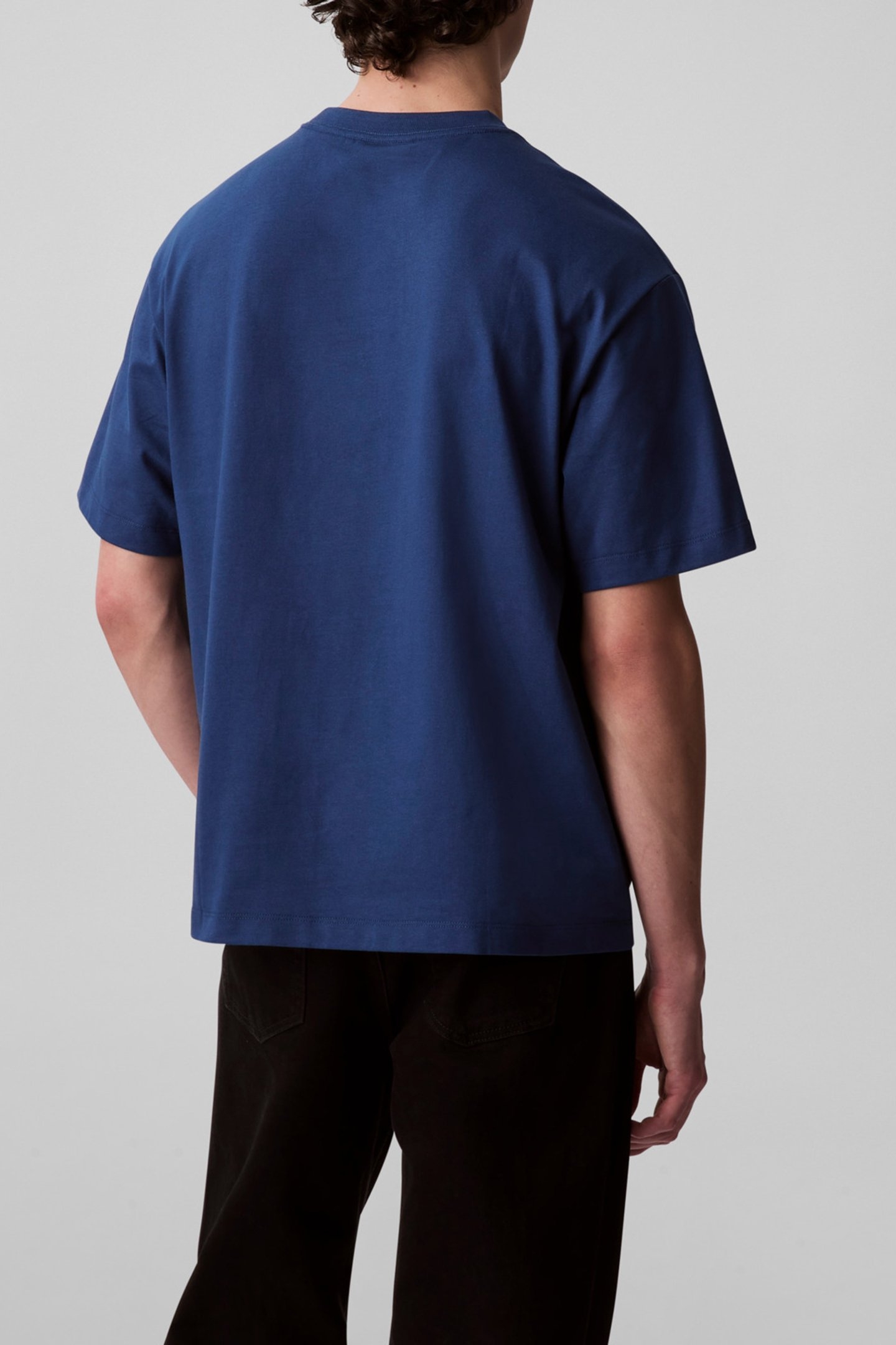 SS HERO MONOLOGO EMB RELAXED FIT CREW NECK T-SHIRT BLUE 2