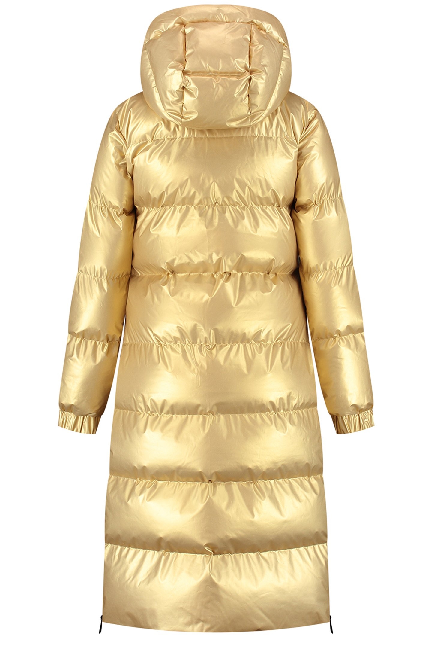ELISTA LONG PUFFER COAT GOLD 3