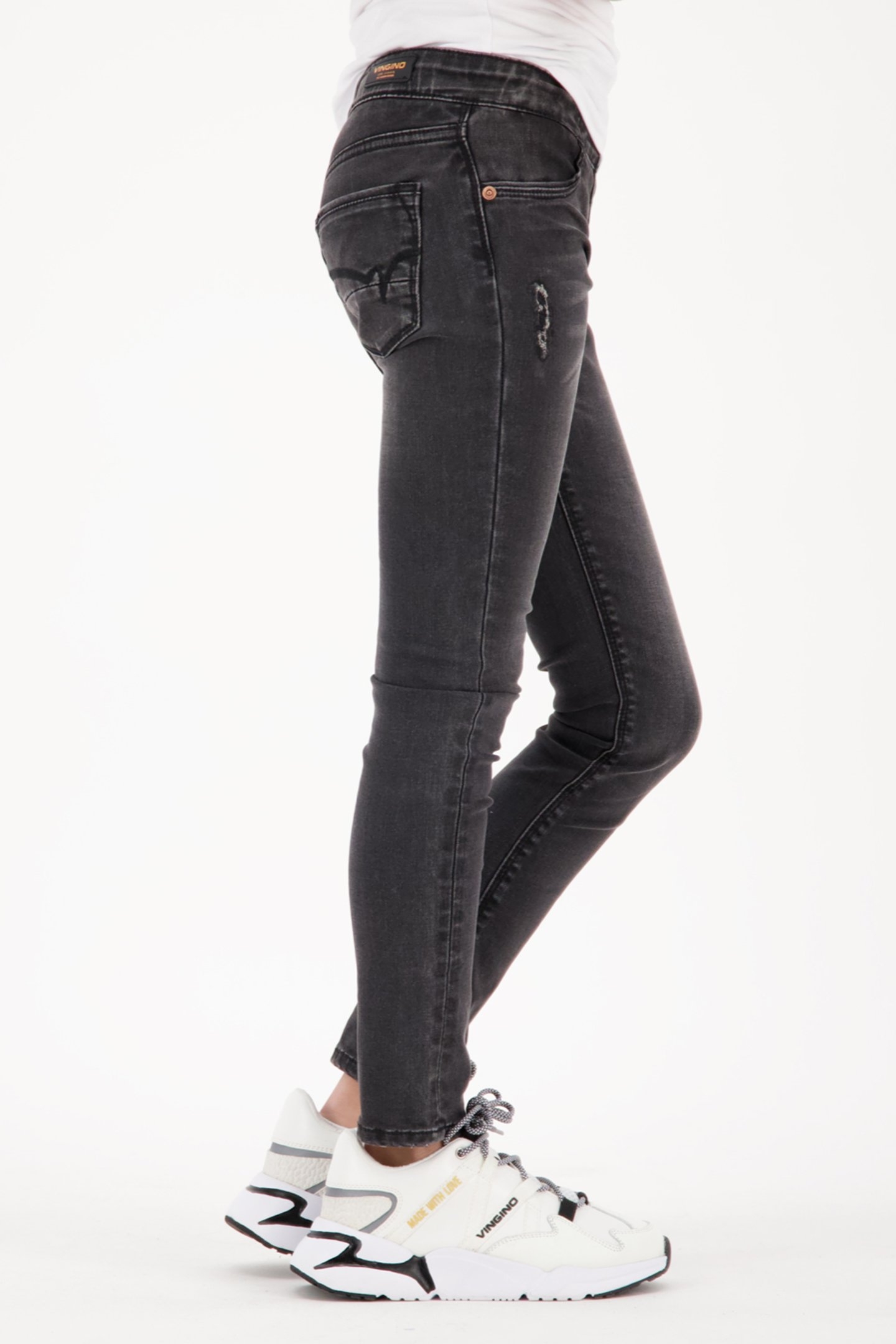 GIRL'S BRACHA TREGGING/JEGGING BLACK VINTAGE 3