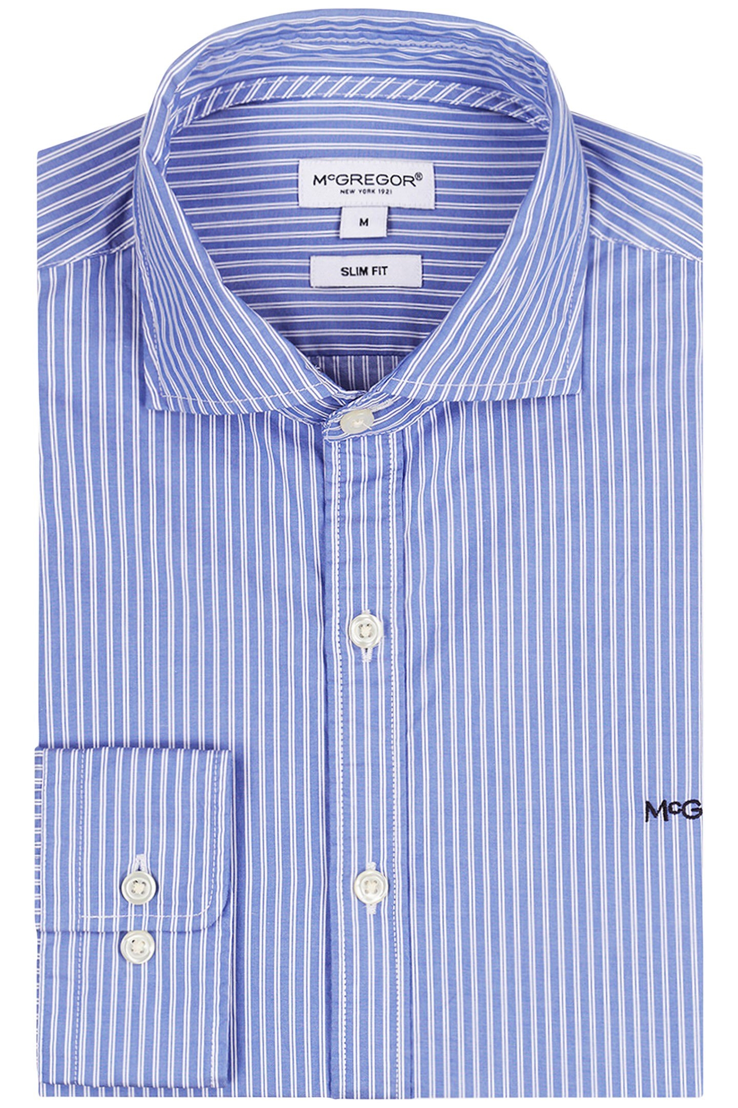 STRIPE SHIRT MEDIUM BLUE 8