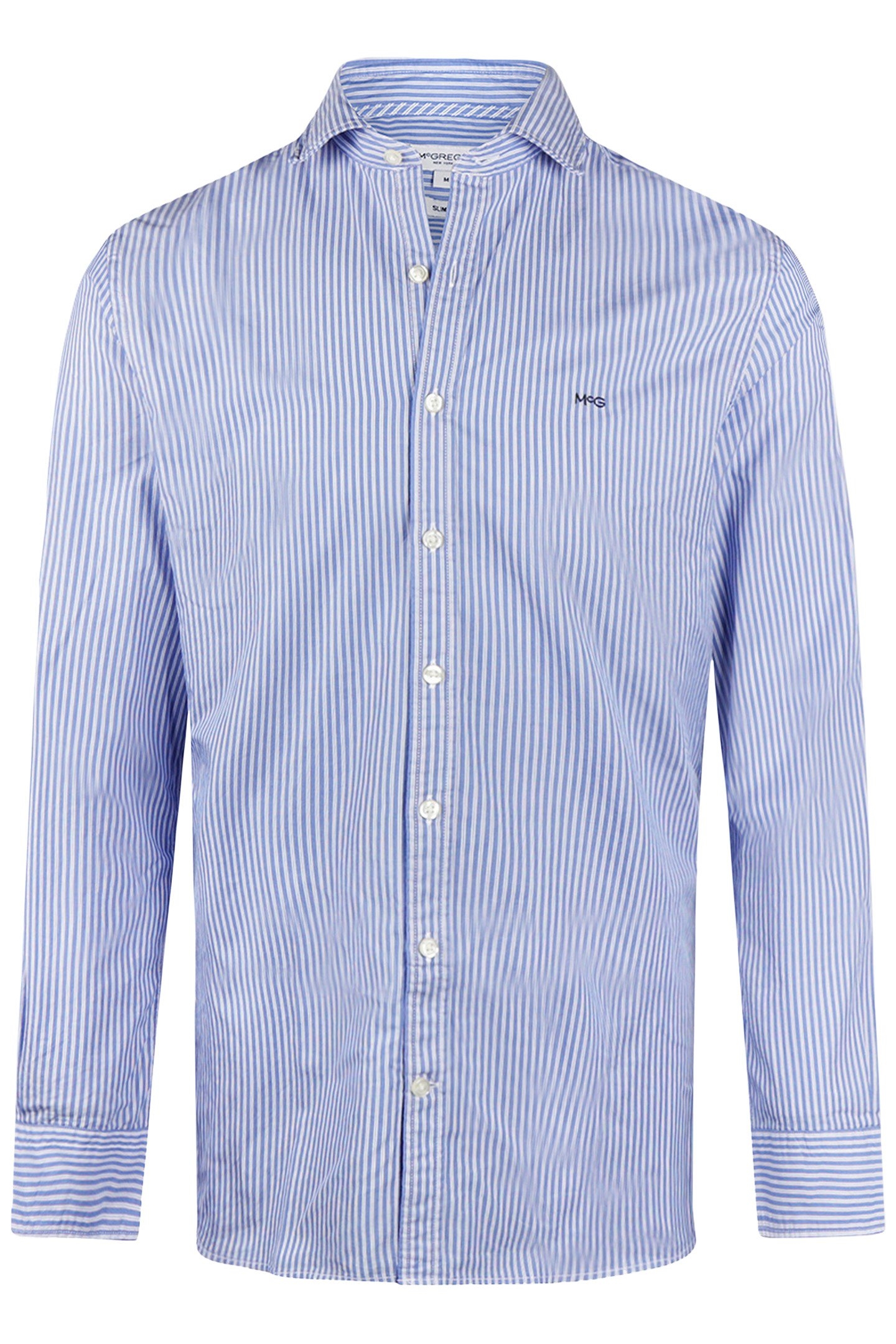 STRIPE SHIRT MEDIUM BLUE 6