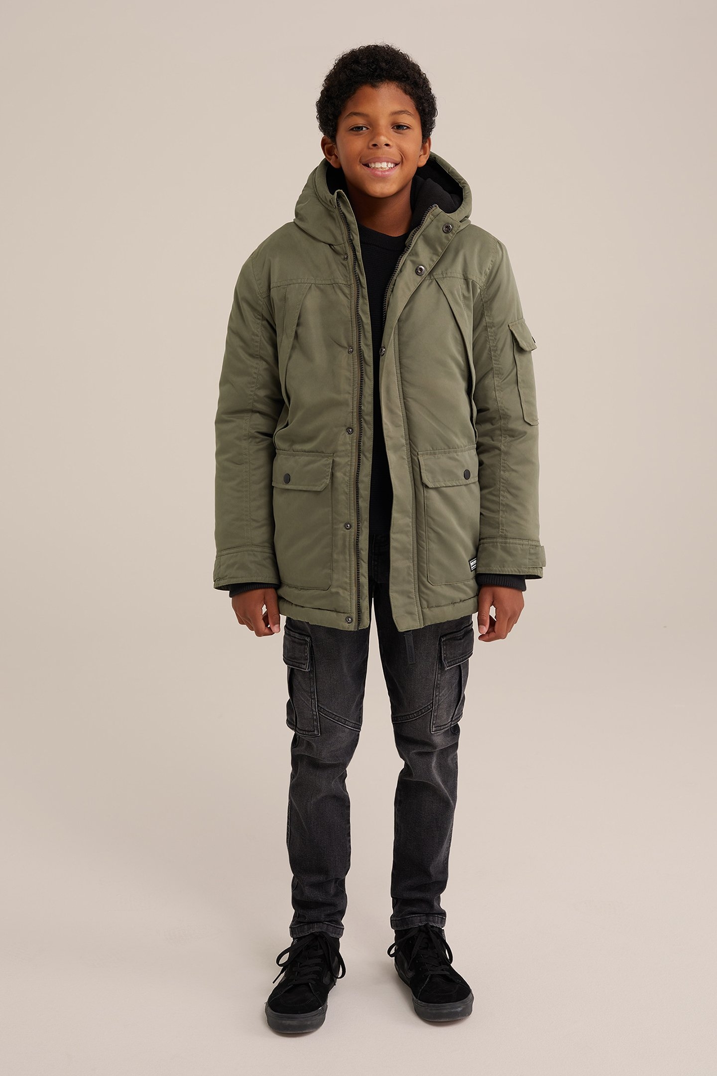 JACKET LONG LENGTH ARMY GREEN 2
