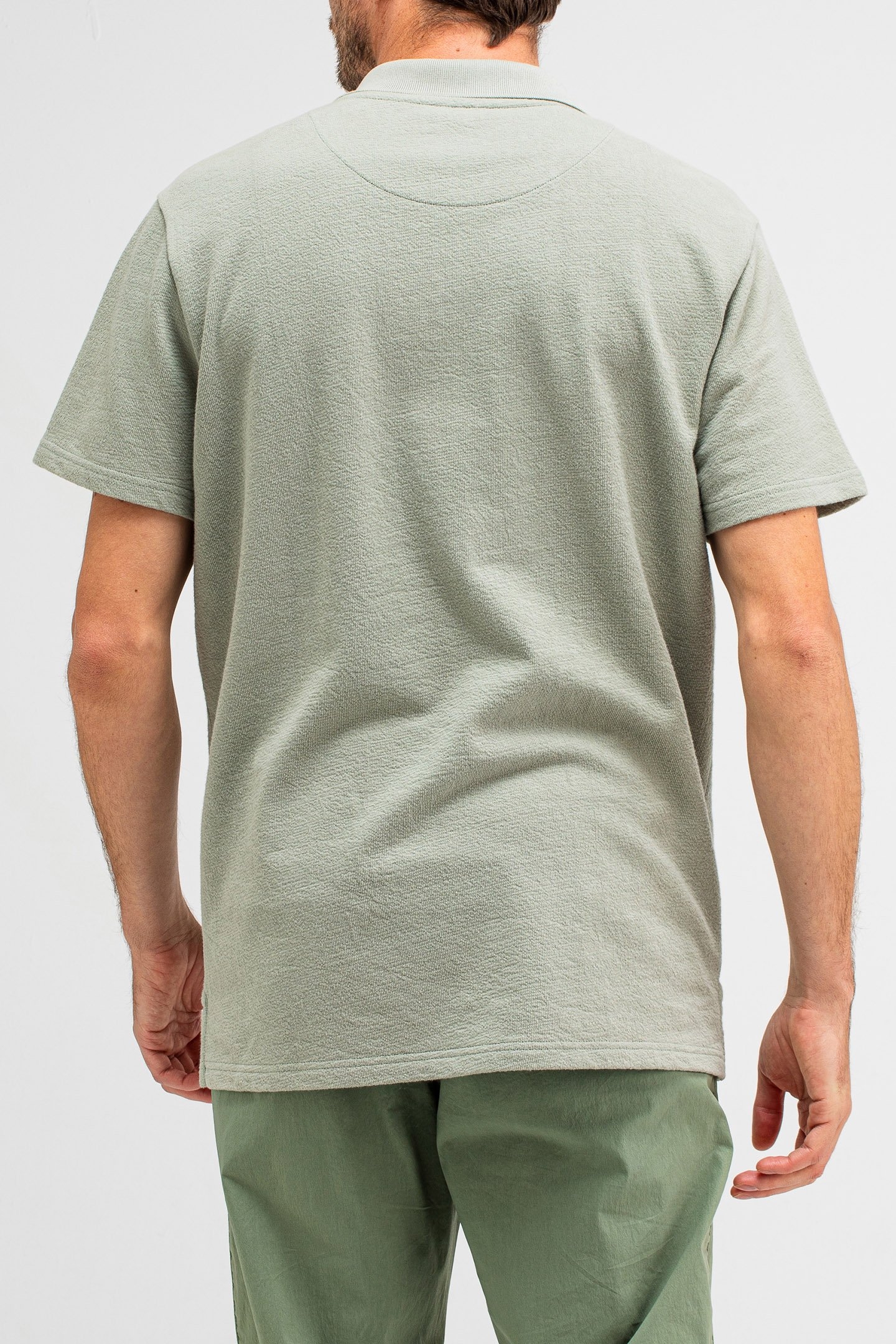 ADRIEN LOOSE ZIP POLO DK. DELPHI GREEN 2