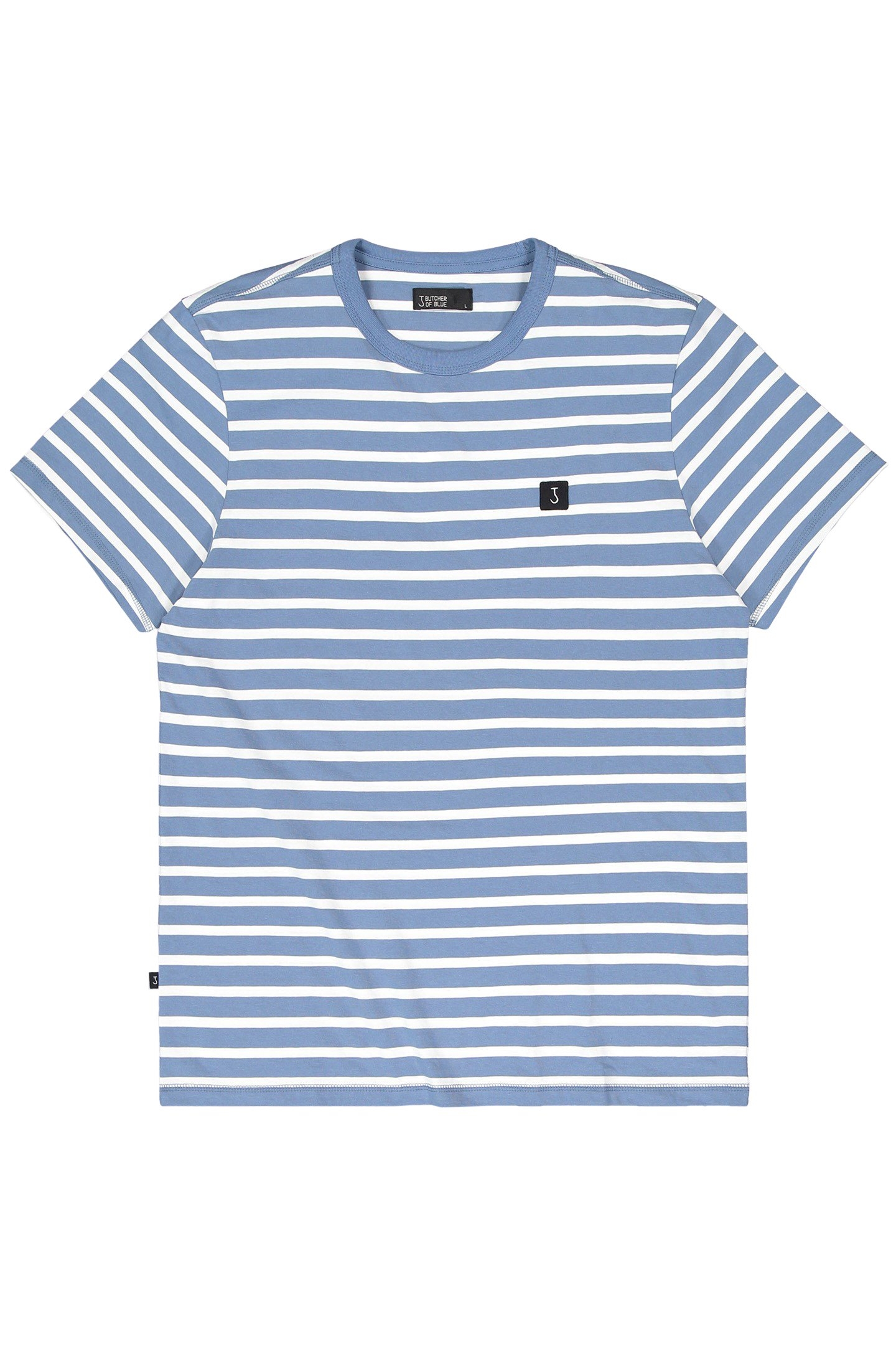 CLASSIC STRIPE TEE LAGOON BLUE 3