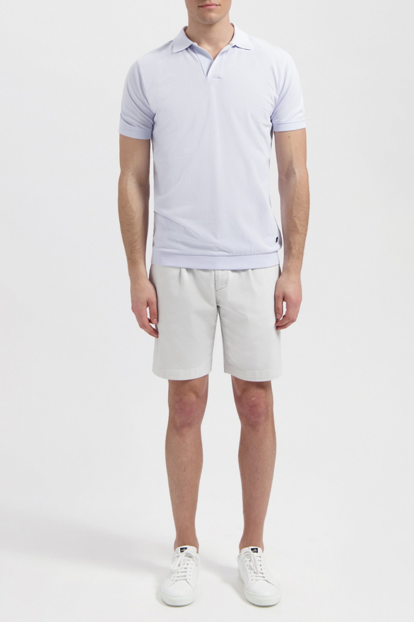 RICE | PIQUÉ RETRO POLO SHIRT ICE BLUE 1