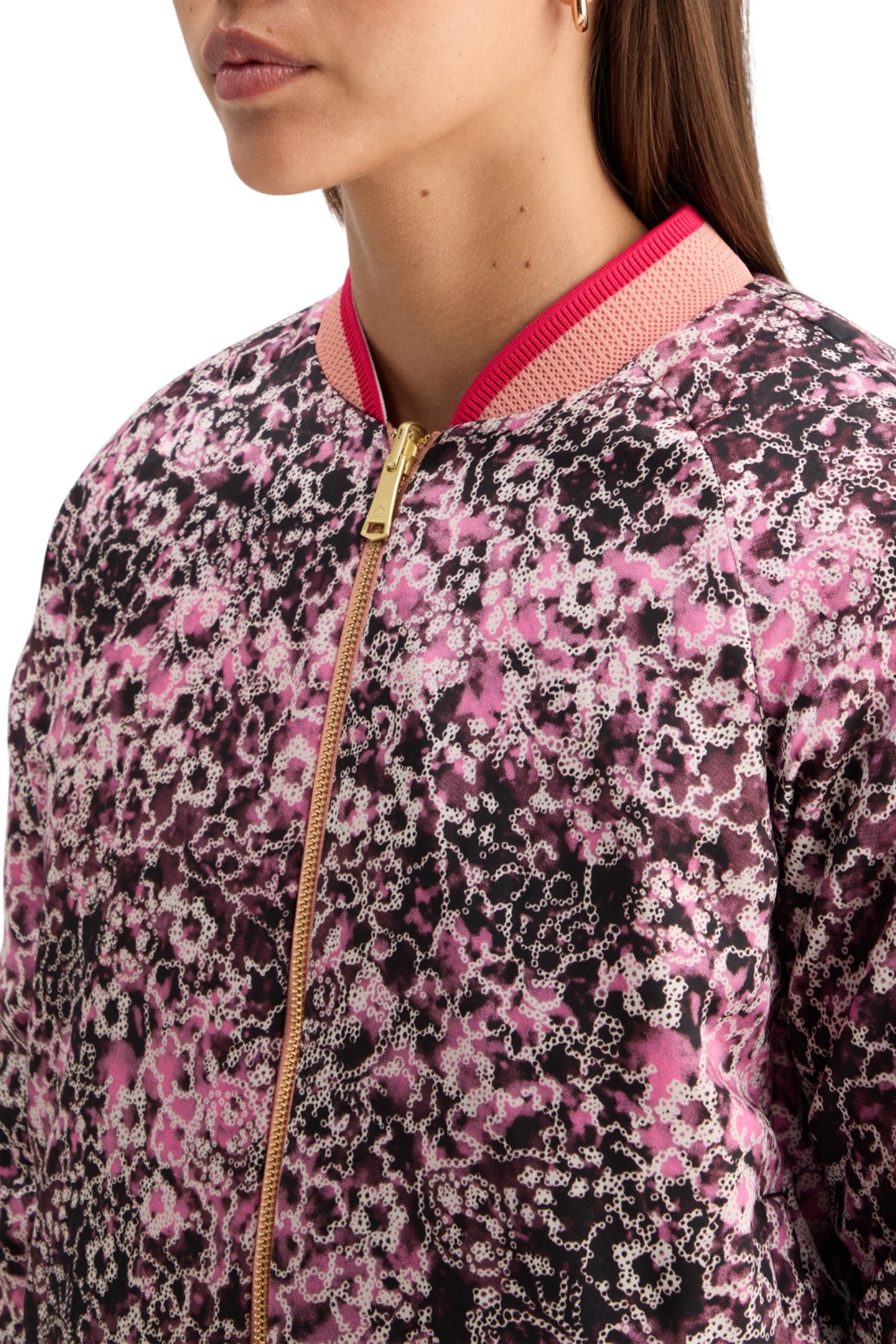 REVERSIBLE BOMBER SHIBORI FLORAL PINK 8