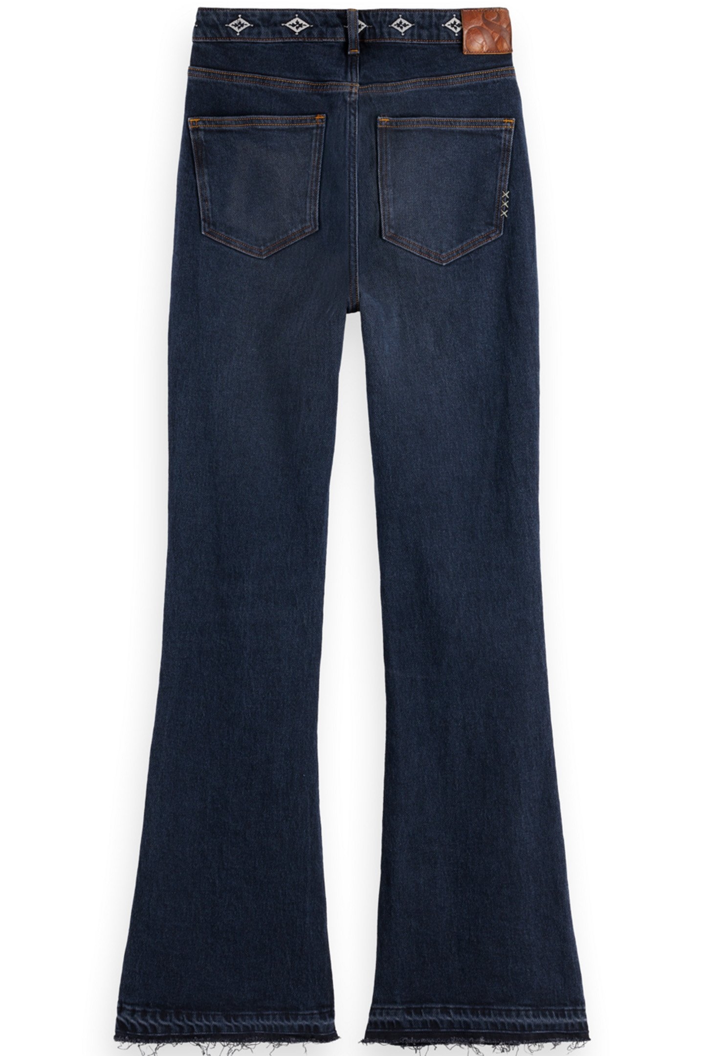 THE CHARM FLARED JEANS WITH EMBROIDERY DETAILS — ROAD  TRIP 5