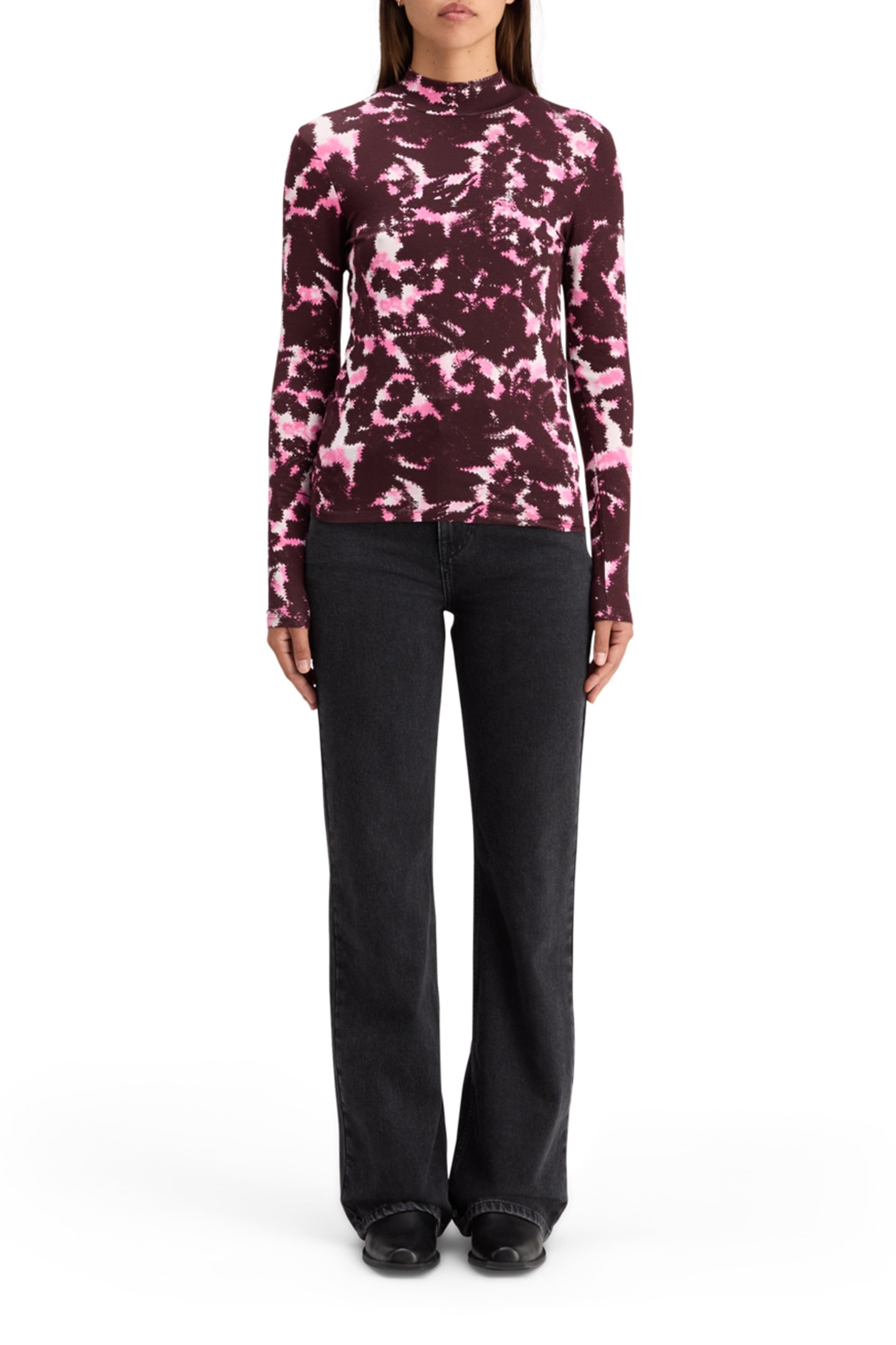 AOP PRINTED LONG SLEEVE T-SHIRT WINTER FLORAL 3