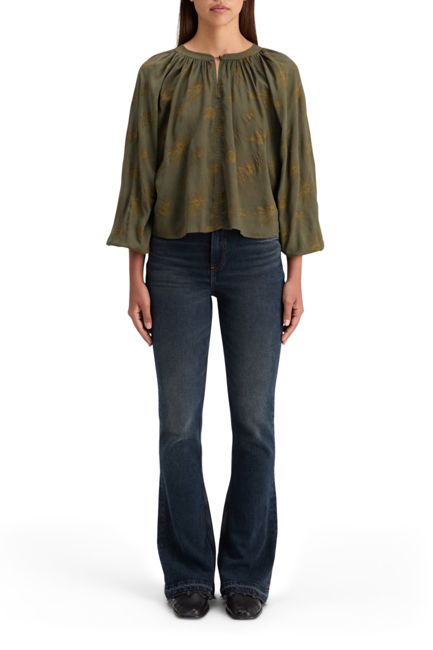 PRINTED MODAL TOP MYSTIC SKY OLIVE 3