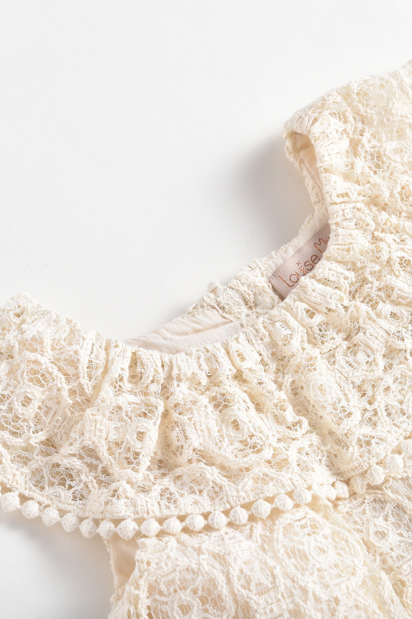 DRESS JONUTA CREAM SPARKLE LACE 7