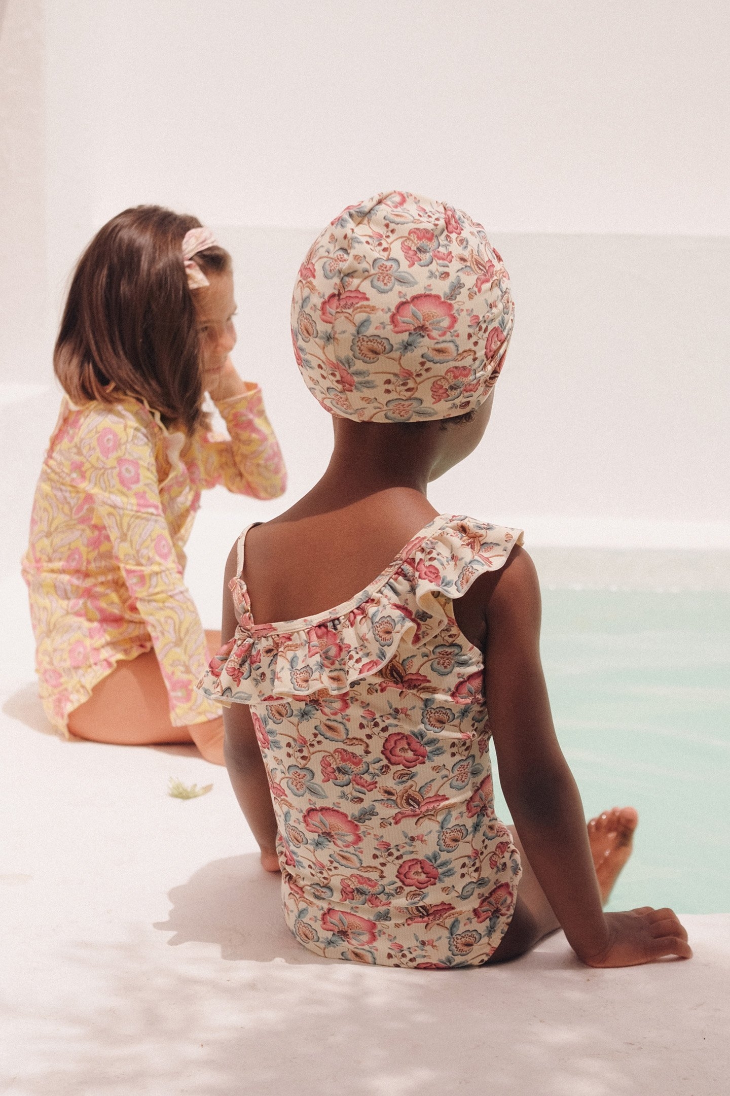 BATHING SUIT AUDREY CREAM INDIAN FLOWERS 2