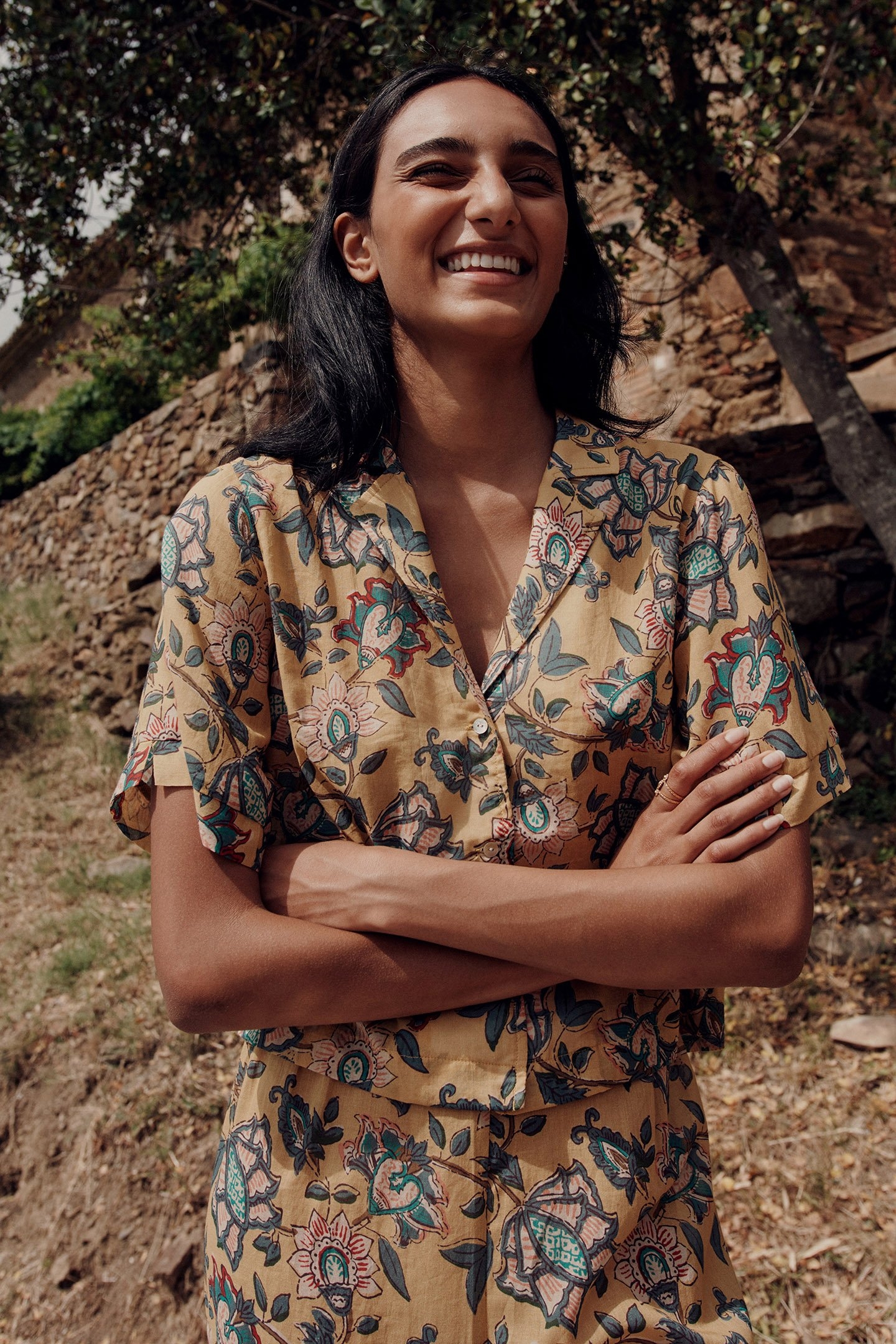 PAJAMAS TOP LOULOU HONEY MARIGOLD 2