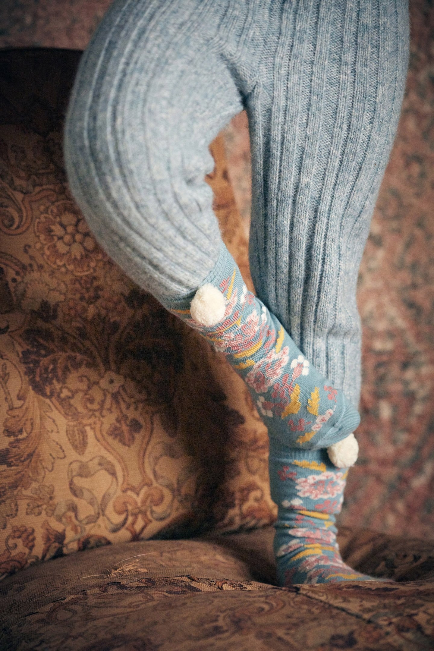 SOCKS CHELIE MINERAL BLUE 2