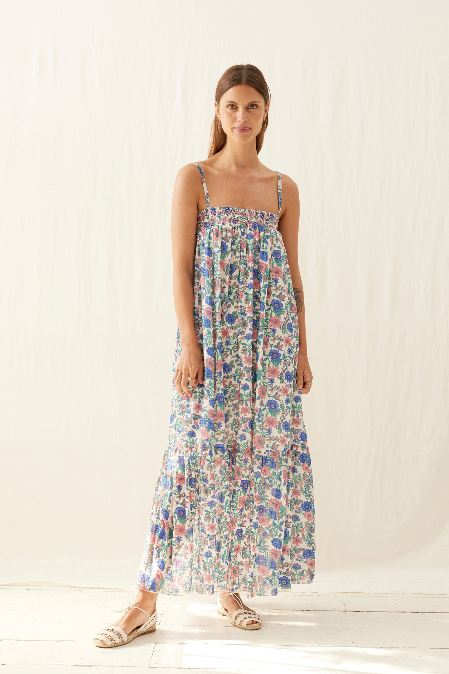 DRESS MARCELINA BLUE SUMMER MEADOW 1