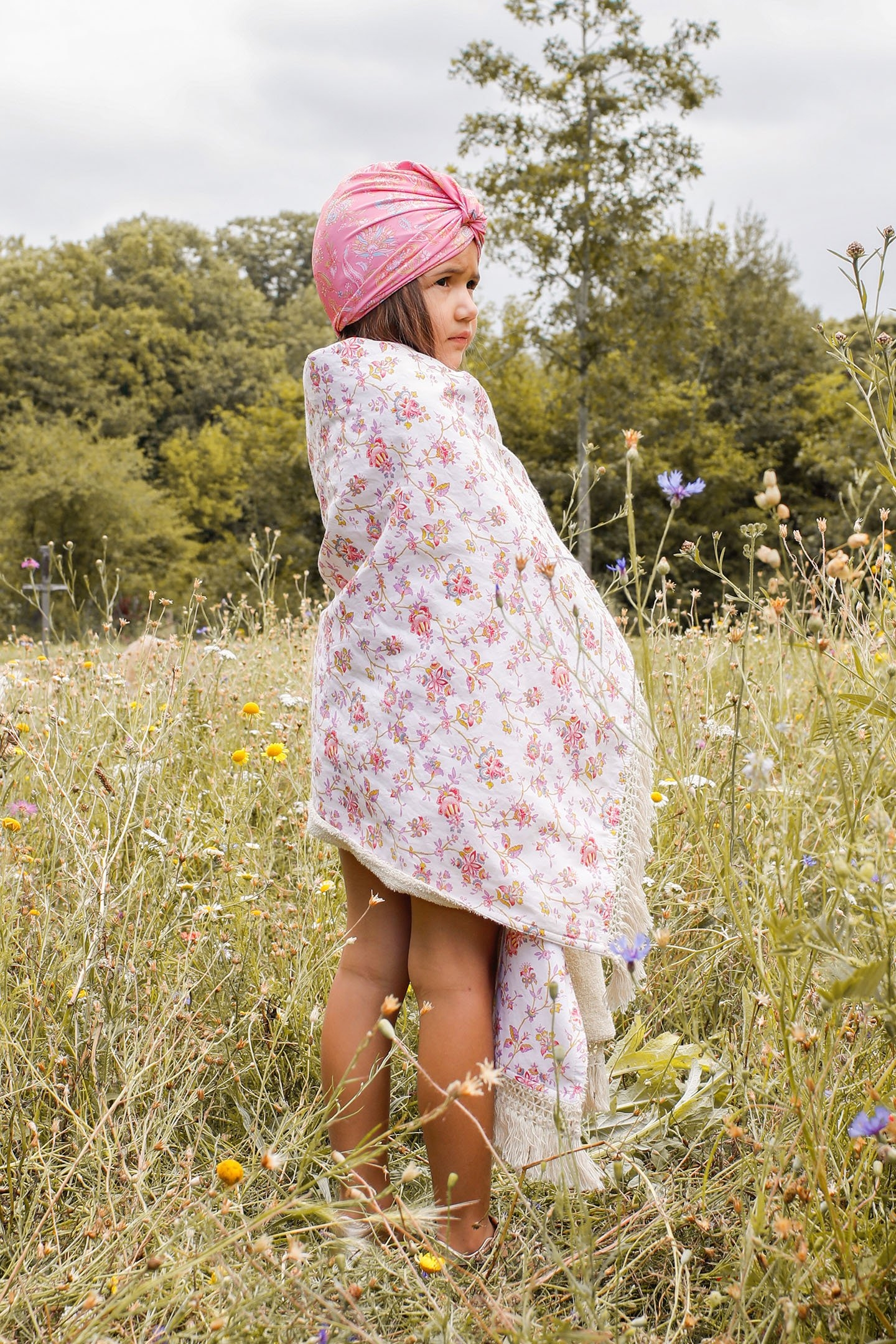 BATHING TURBAN ABINA PINK MALLOW ROMANCE 7