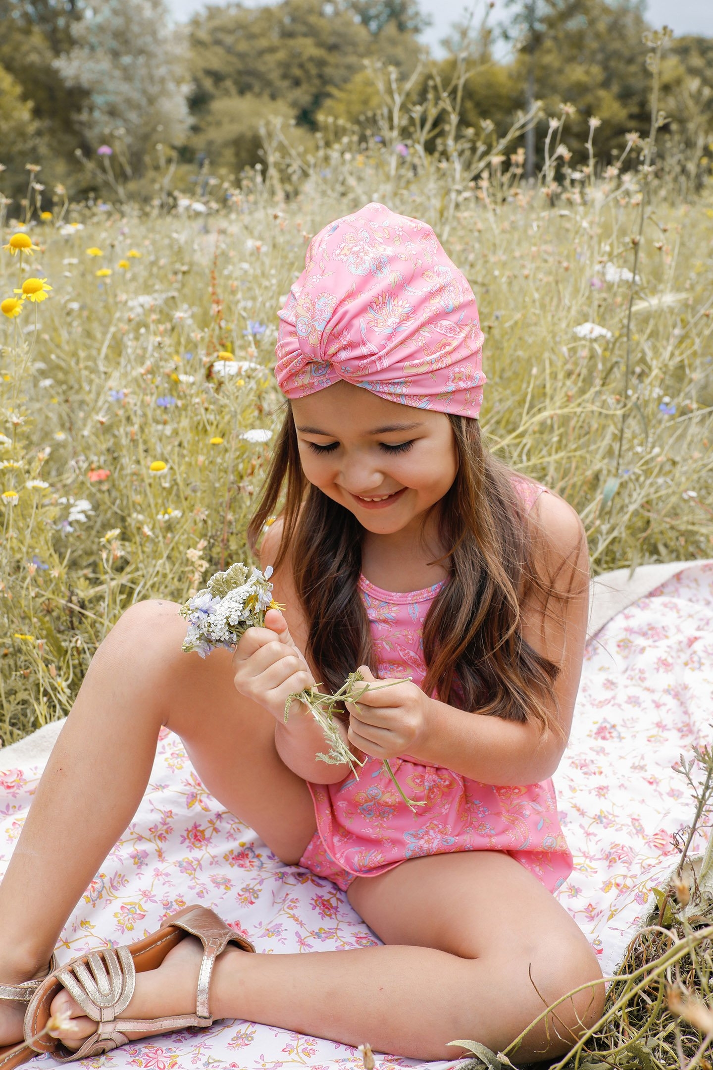 BATHING TURBAN ABINA PINK MALLOW ROMANCE 8