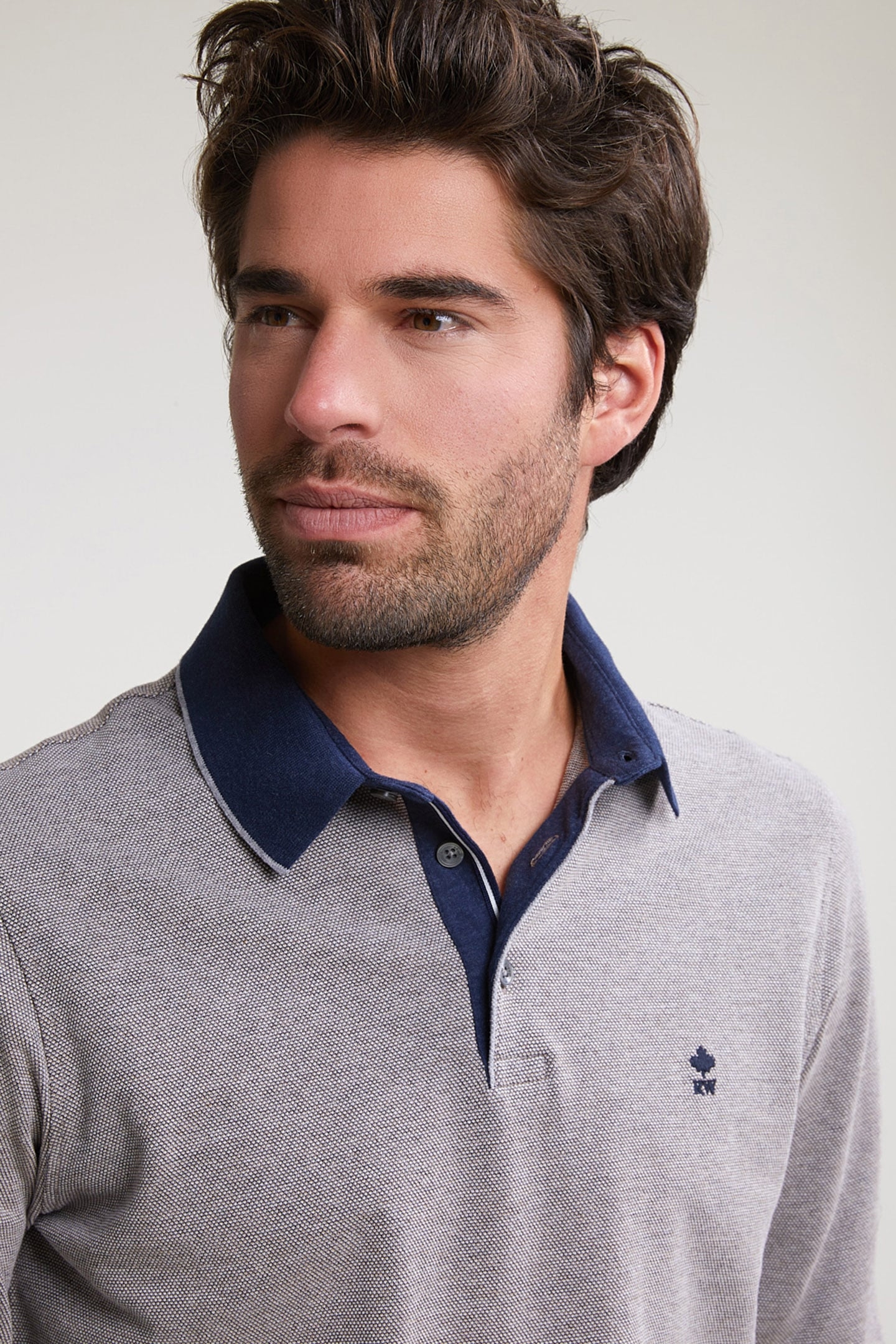 CUSTOM FIT COTTON POLO INOX MIX 4