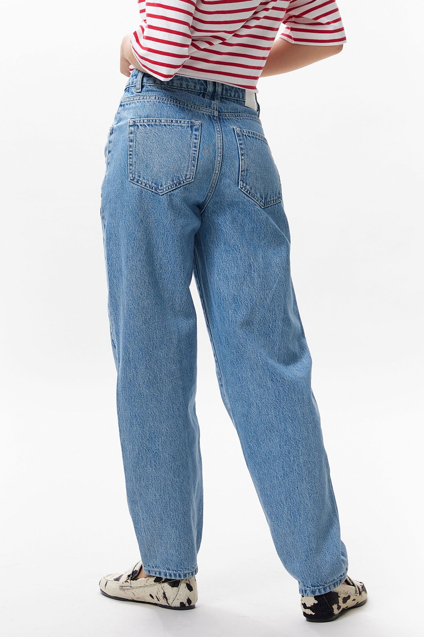 BARREL FIT JEANS WITH TOPSTITCH COUNTRY BLUE 3