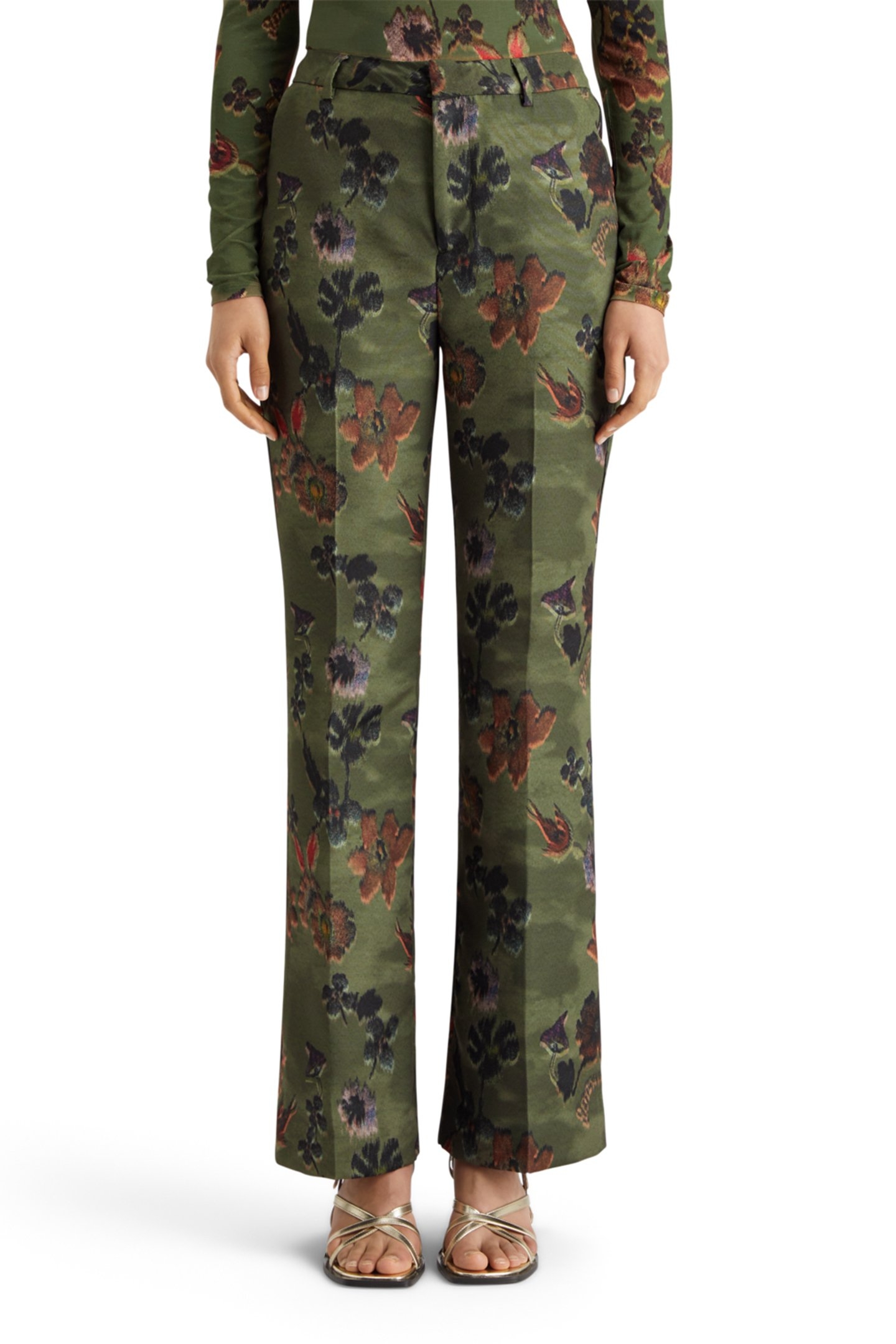 VIOLET POETRY TAPESTRY KICK FLARE PANT POETRY TAPESTRY MILIT 1