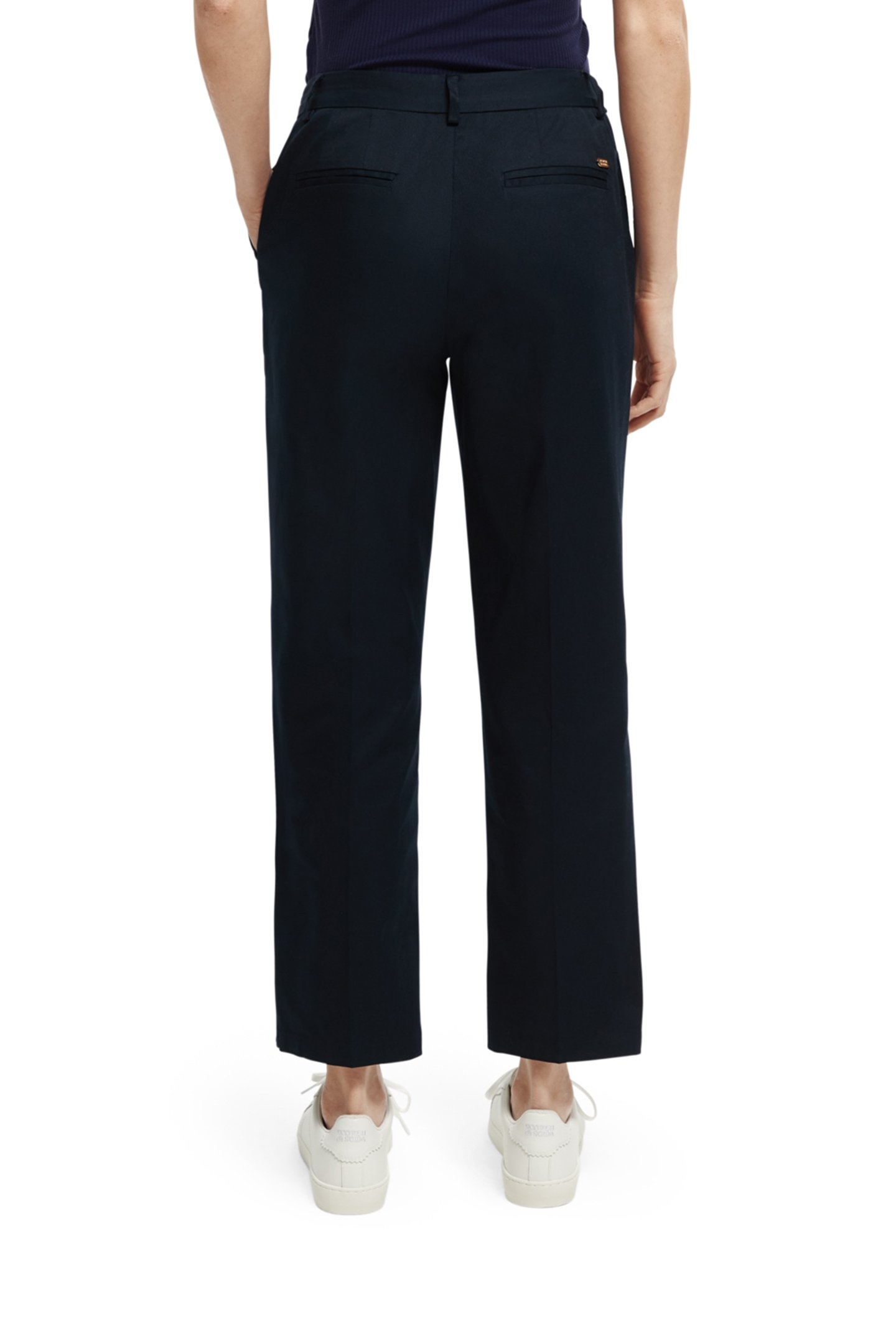 ABOTT - MID RISE TAPERED CHINO IN ORGANIC COTTON NIGHT 2