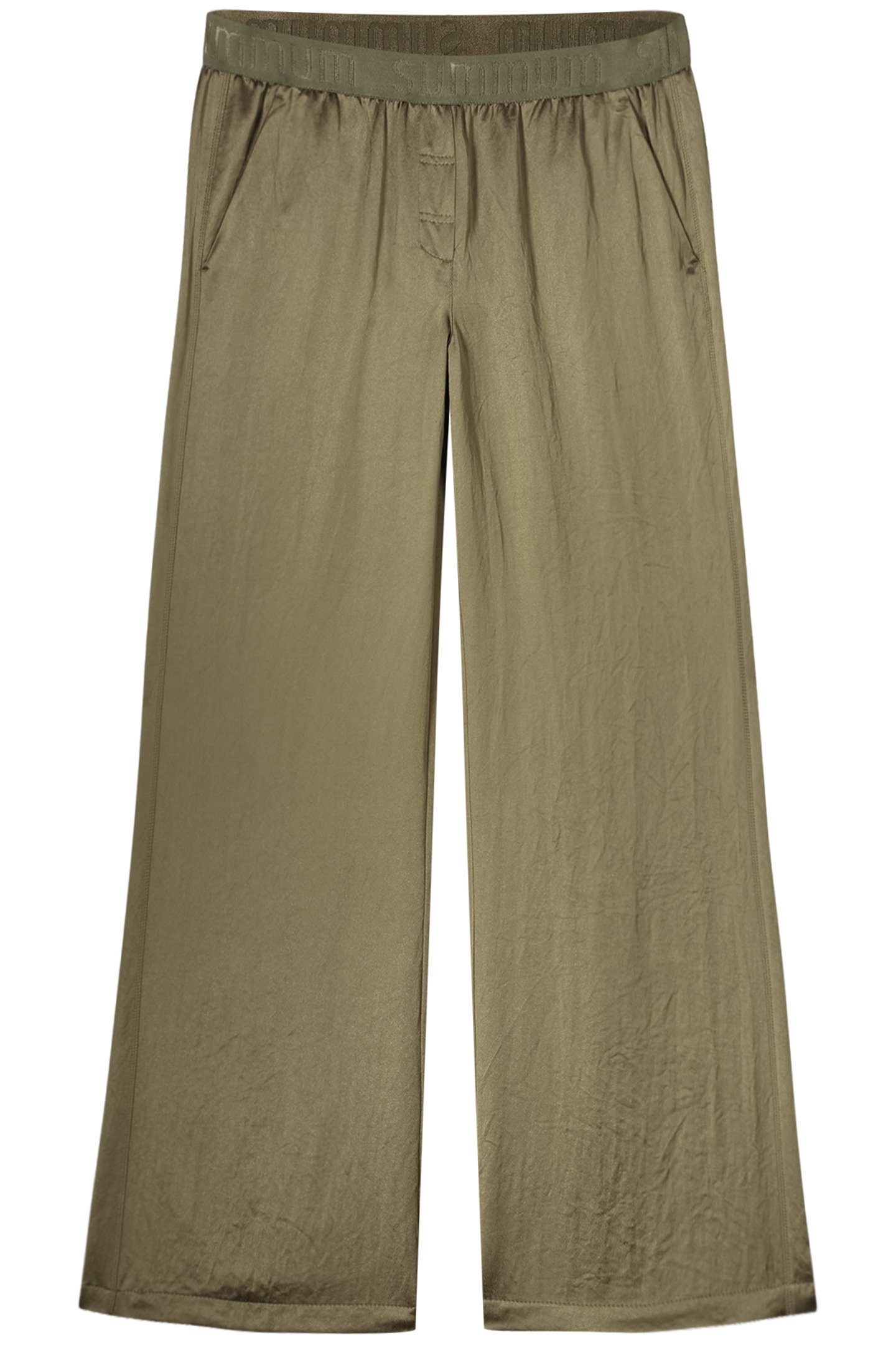 TROUSERS HEAVY SILKY TOUCH OLIVE 3
