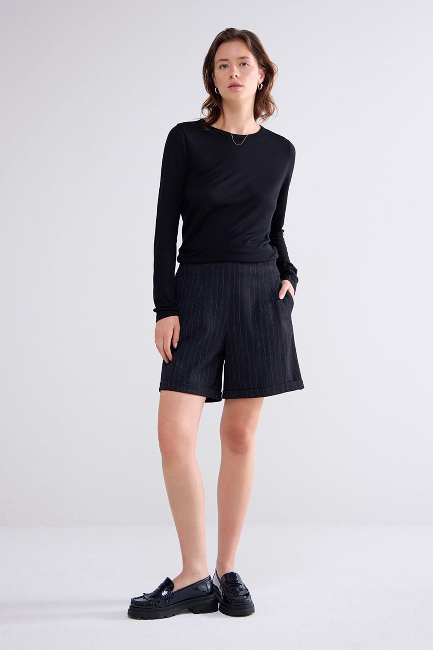 SHORT PUNTO VINTAGE STRIPE BLACK 2