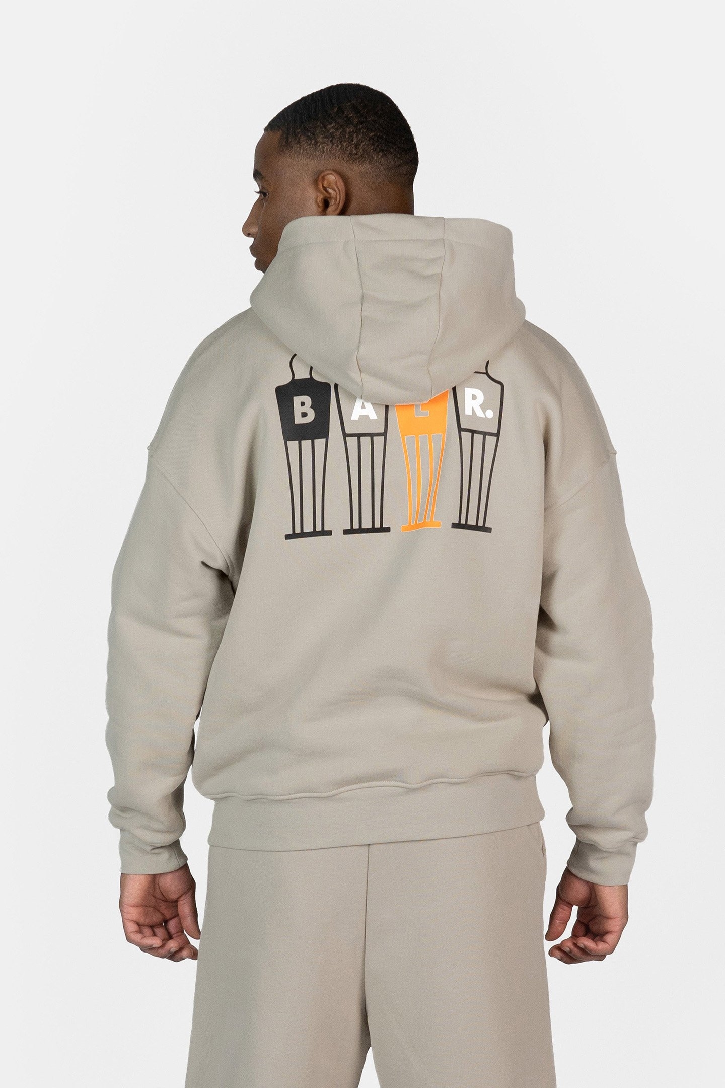 THE WALL BOX FIT HOODIE SILVER LINING 2