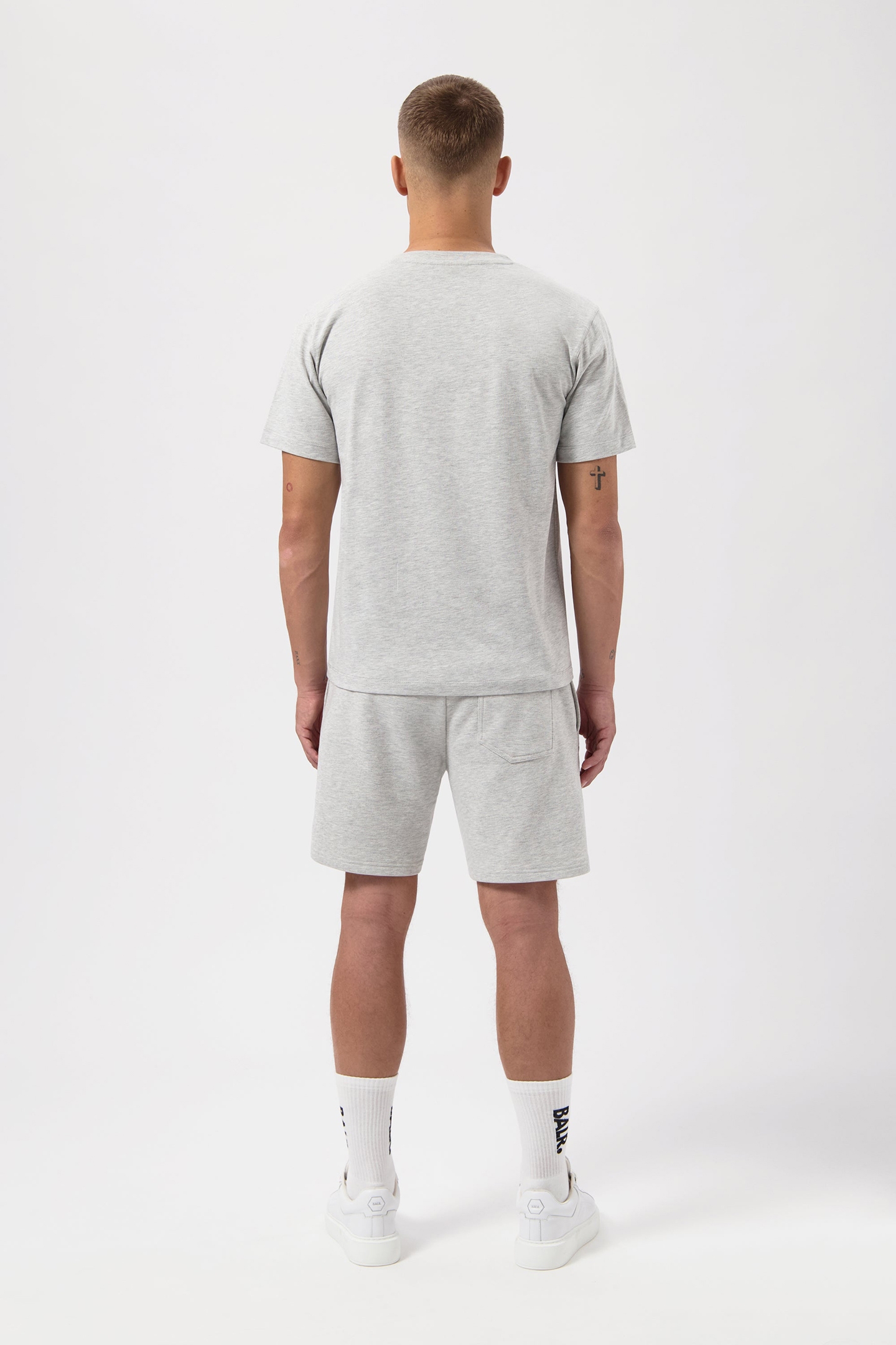 LOGO T-SHIRT LT GREY MELANGE 3