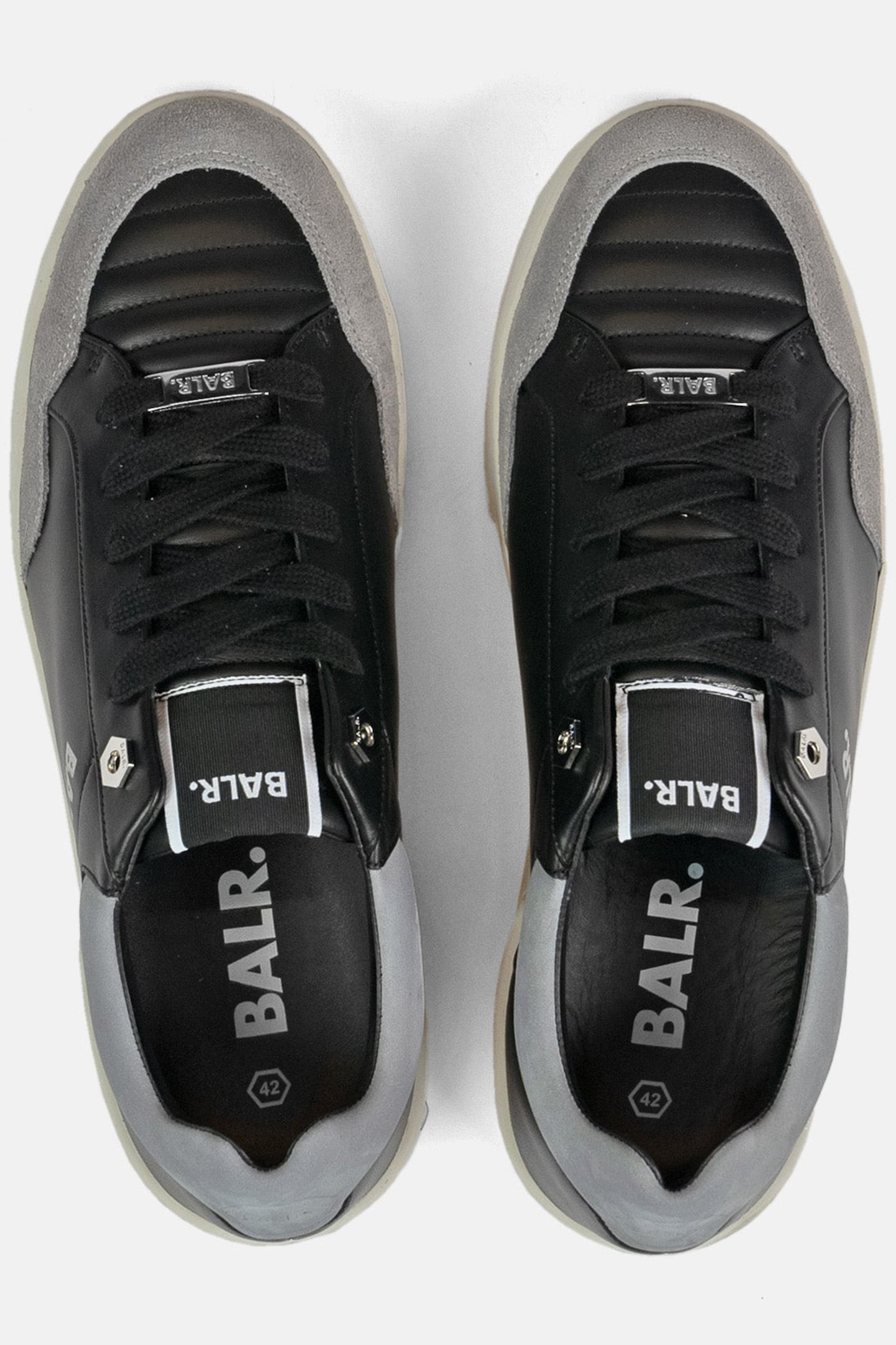BT LEATHER SNEAKER BLACK/DARK GREY/GREY 2